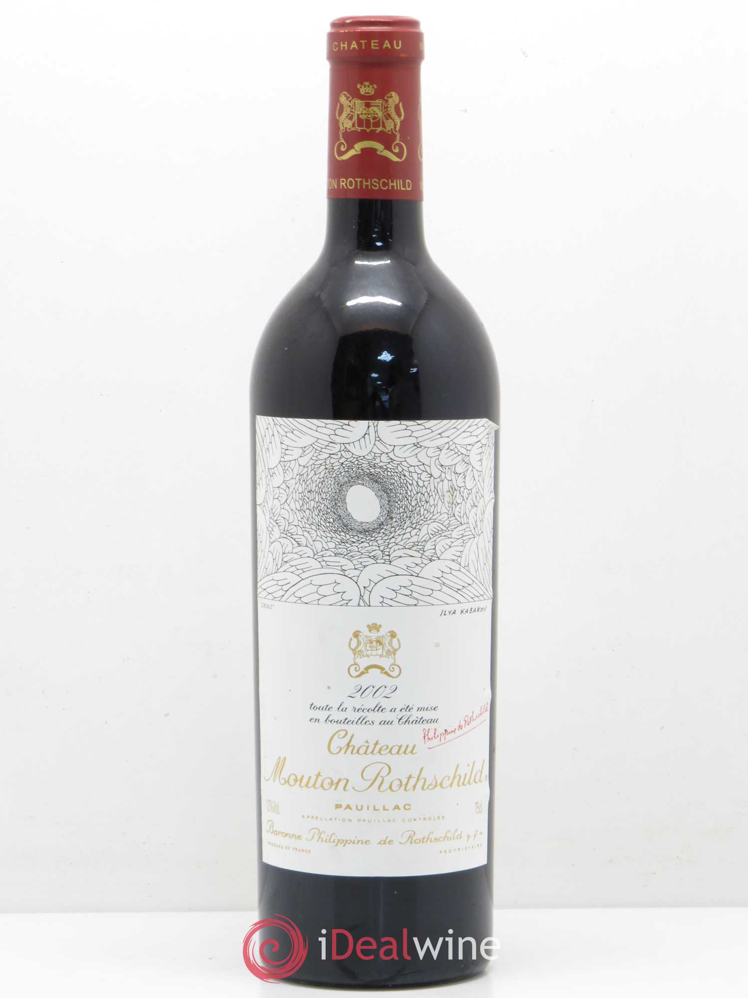 Château Mouton Rothschild 1er Grand Cru Classé 2002 - Lot de 1 bouteille - 0