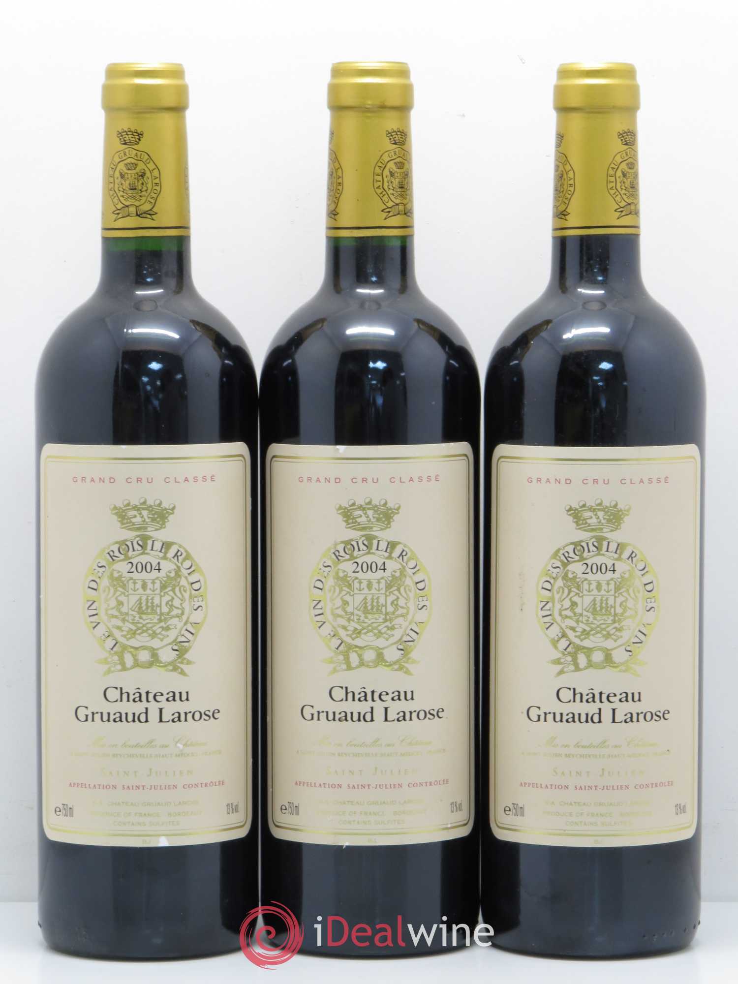 Château Gruaud Larose 2ème Grand Cru Classé 2004 - Lot de 3 bouteilles - 0