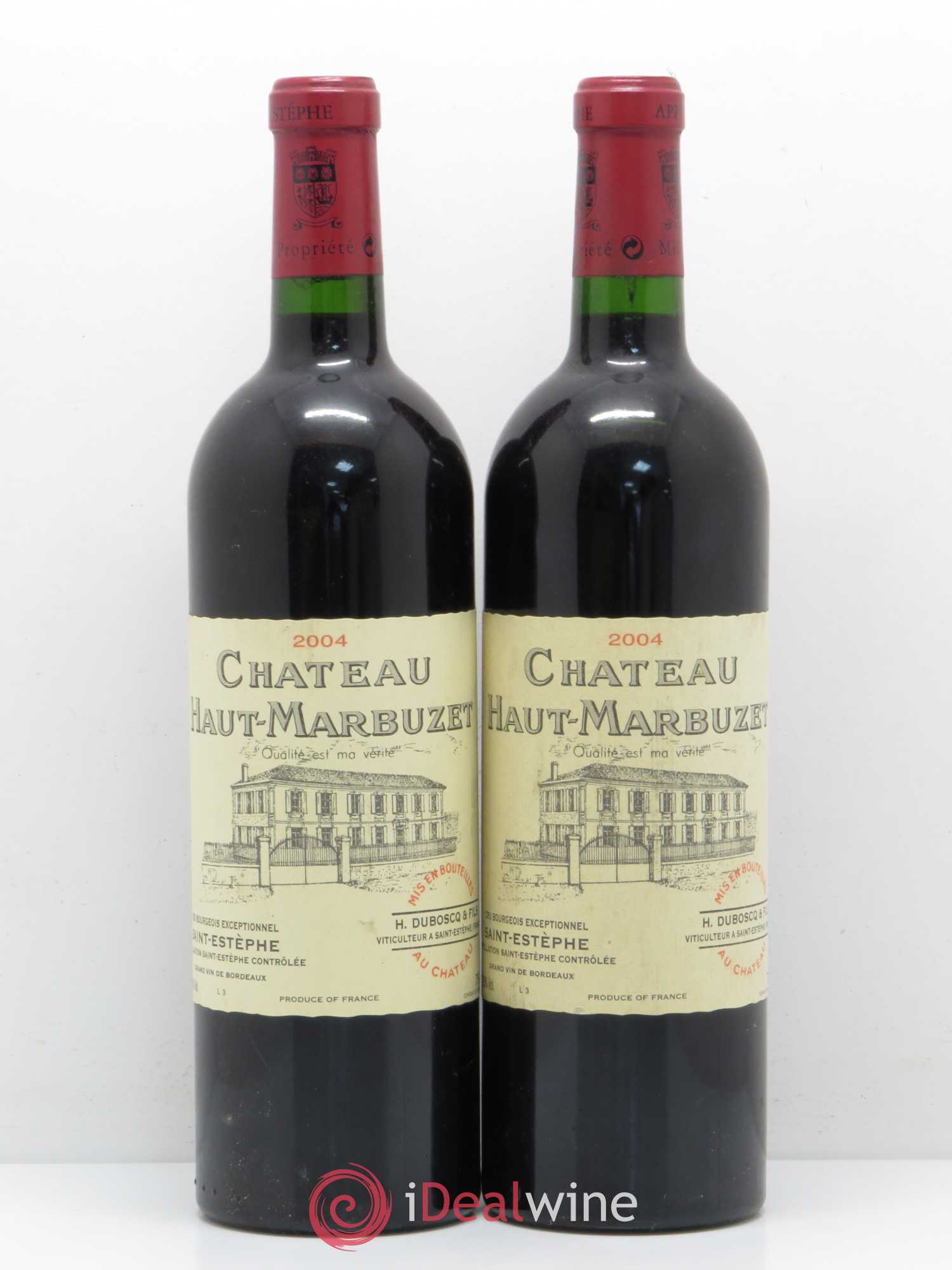 Château Haut Marbuzet 2004 - Lot de 2 bouteilles - 0