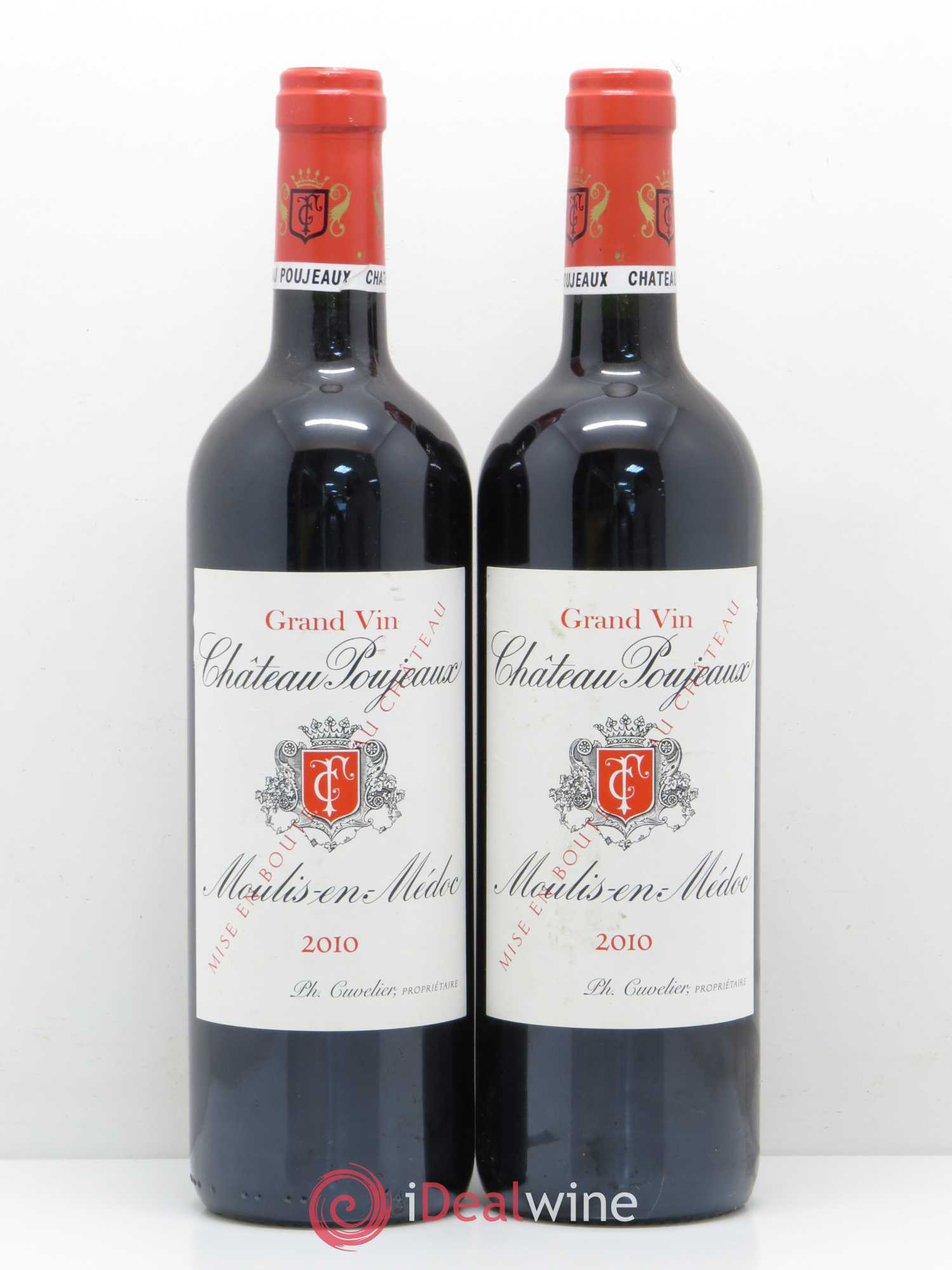 Château Poujeaux 2010 - Lot de 2 bouteilles - 0