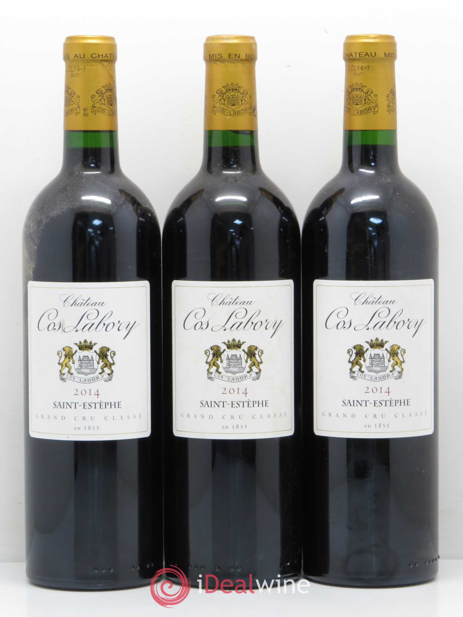 Château Cos Labory 5ème Grand Cru Classé 2014 - Lot de 3 bouteilles - 0