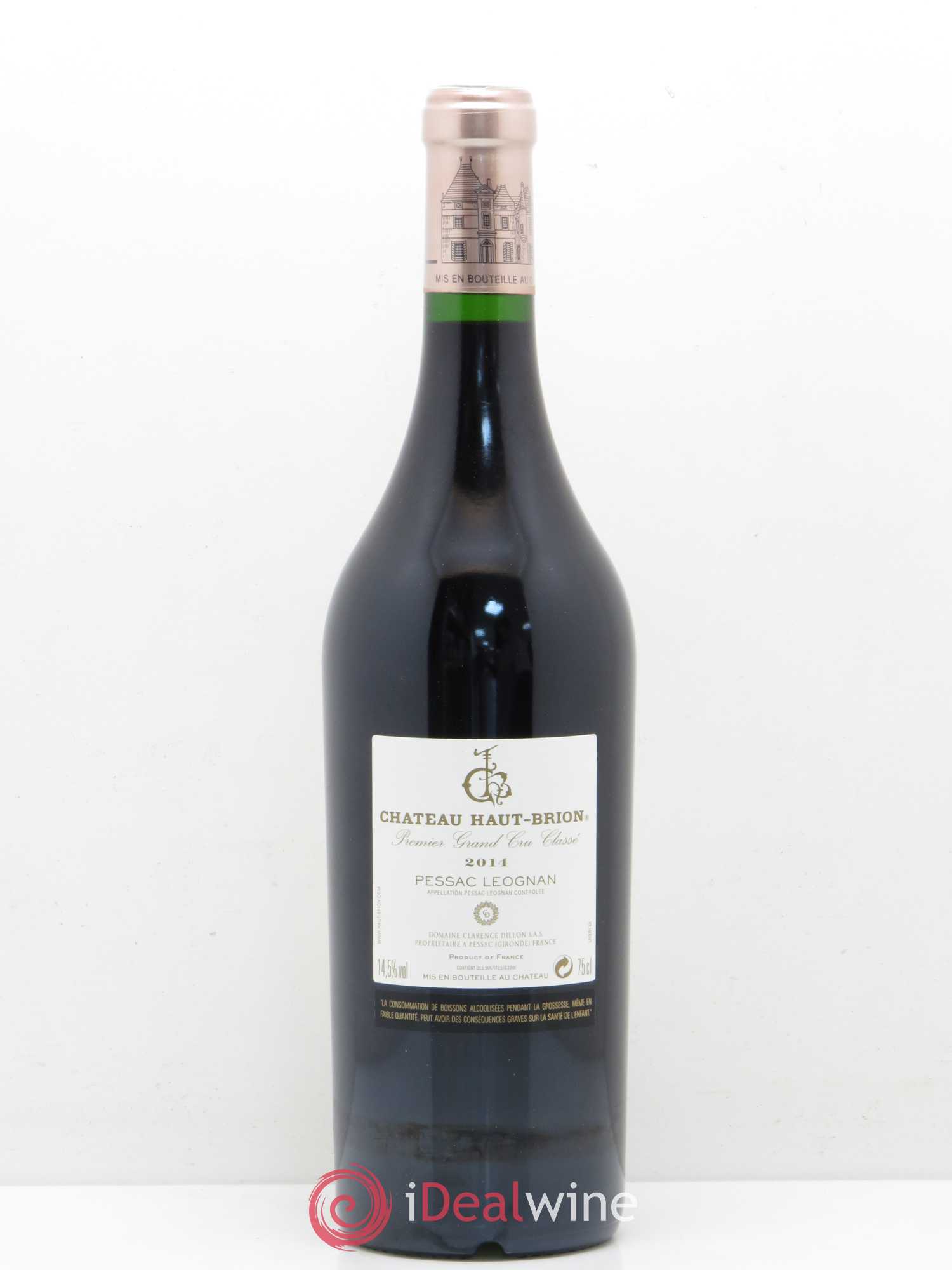 Château Haut Brion 1er Grand Cru Classé 2014 - Lot de 1 bouteille - 1