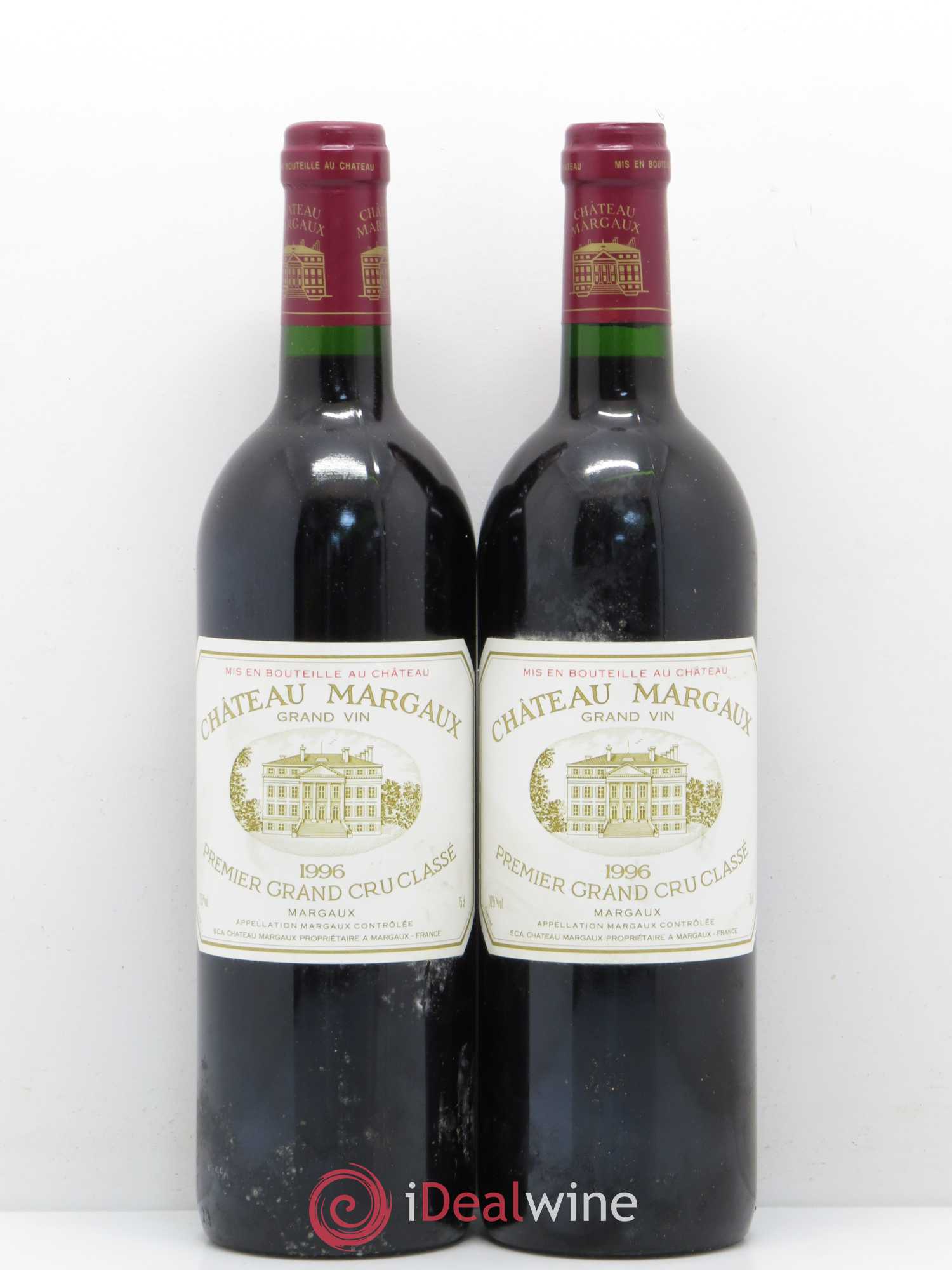 Château Margaux 1er Grand Cru Classé 1996 - Lot de 2 bouteilles - 0