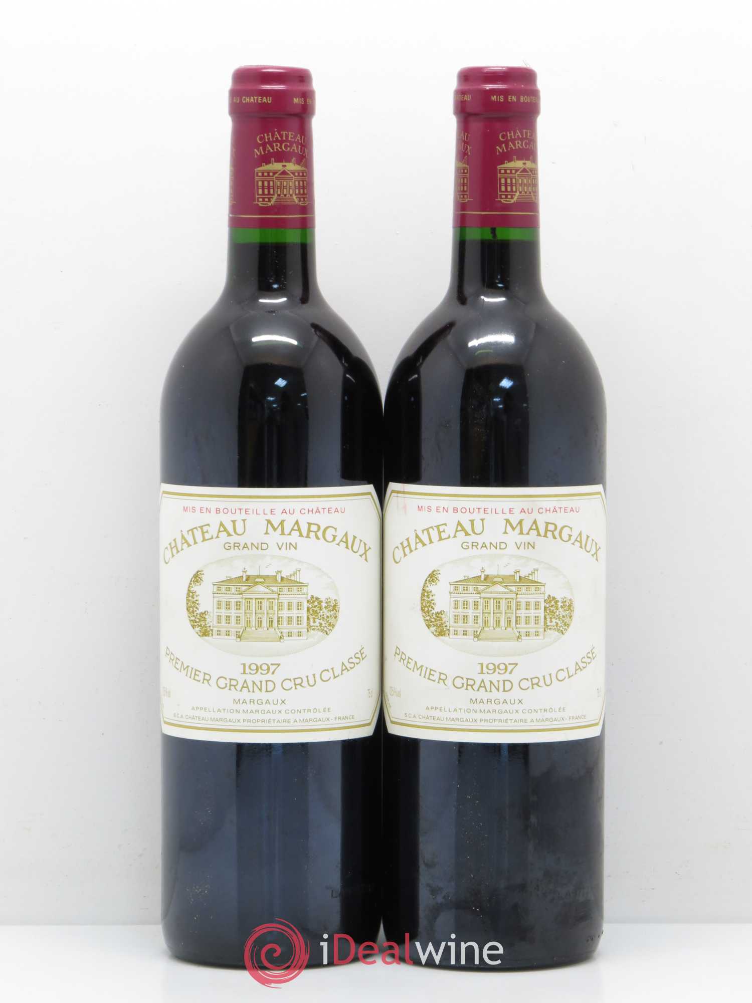 Château Margaux 1er Grand Cru Classé 1997 - Lot de 2 bouteilles - 0