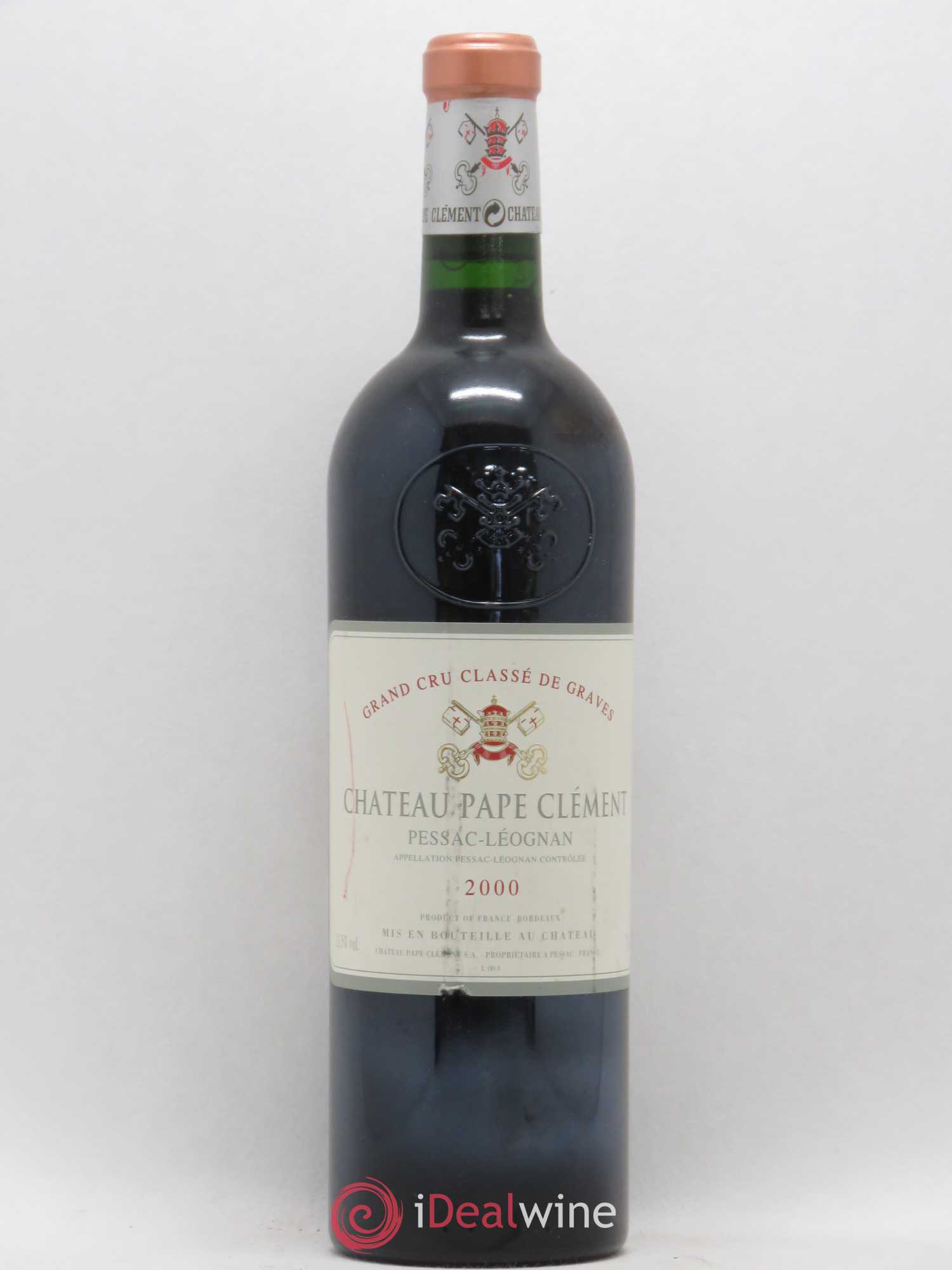 Château Pape Clément Cru Classé de Graves 2000 - Lot de 1 bouteille - 0