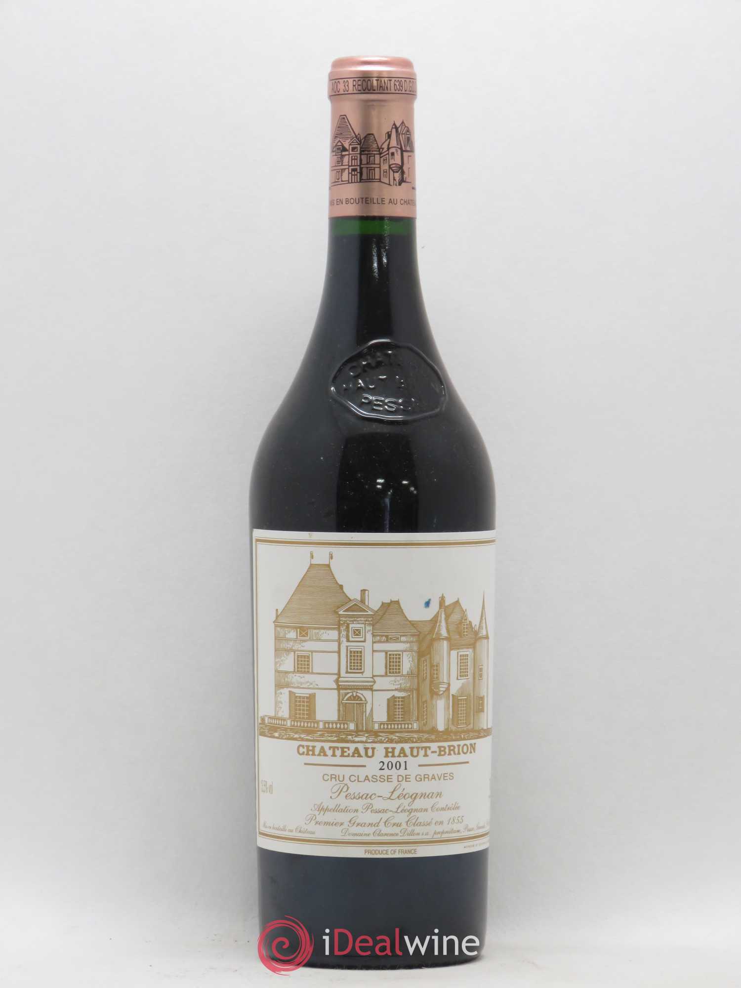 Château Haut Brion 1er Grand Cru Classé 2001 - Lot de 1 bouteille - 0