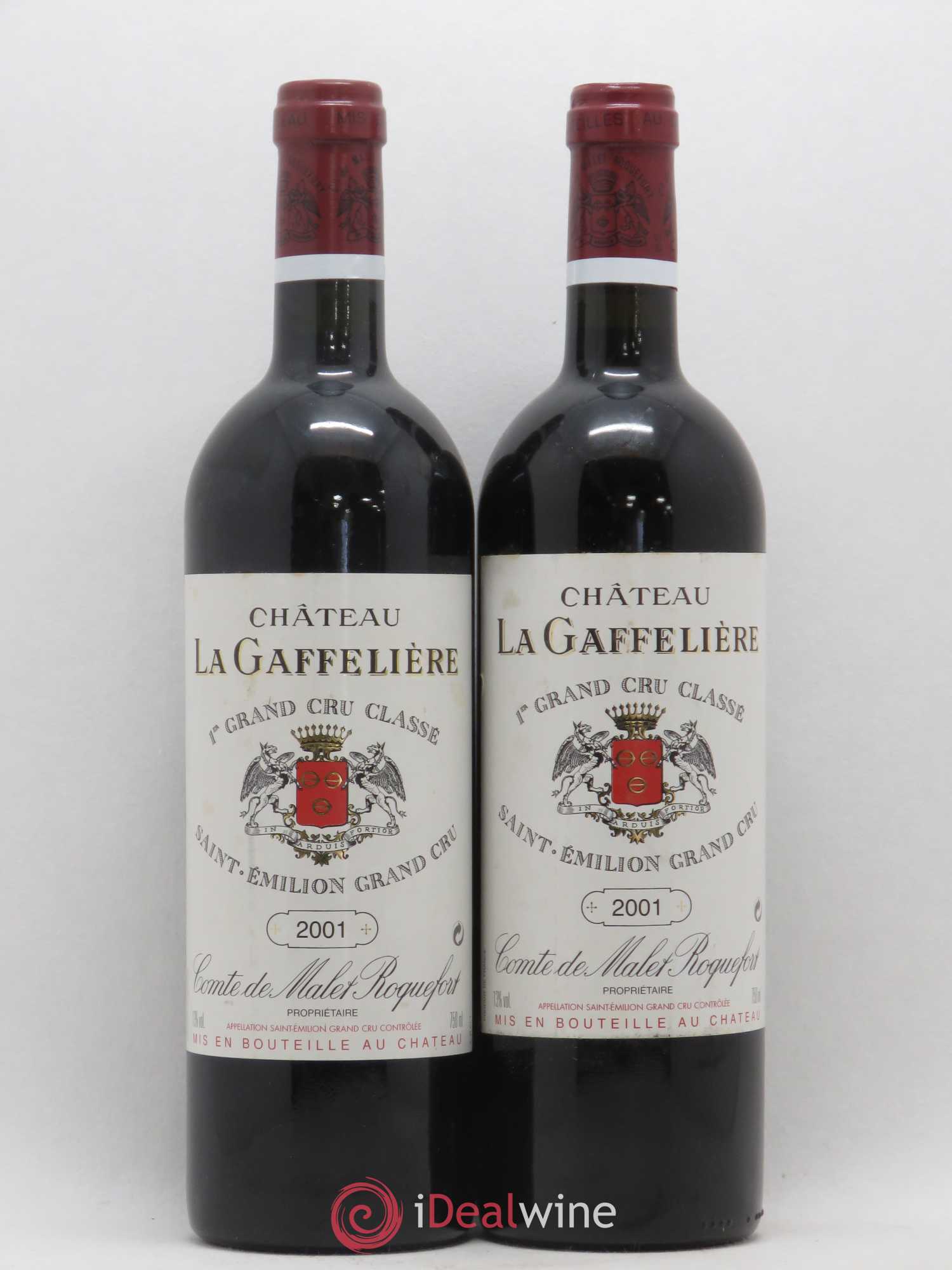 Château la Gaffelière 1er Grand Cru Classé B 2001 - Lot de 2 bouteilles - 0