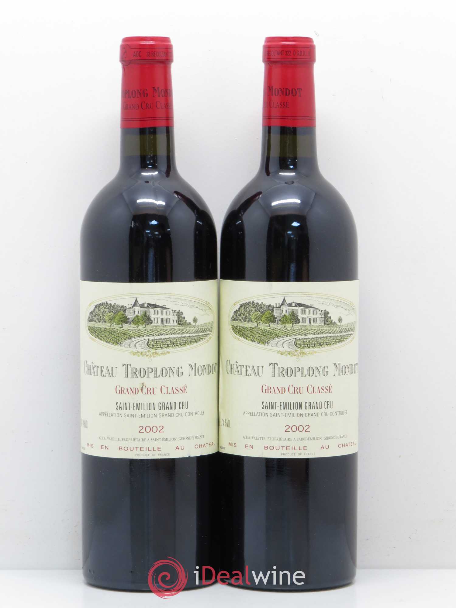 Château Troplong Mondot 1er Grand Cru Classé B 2002 - Lot de 5 bouteilles - 2