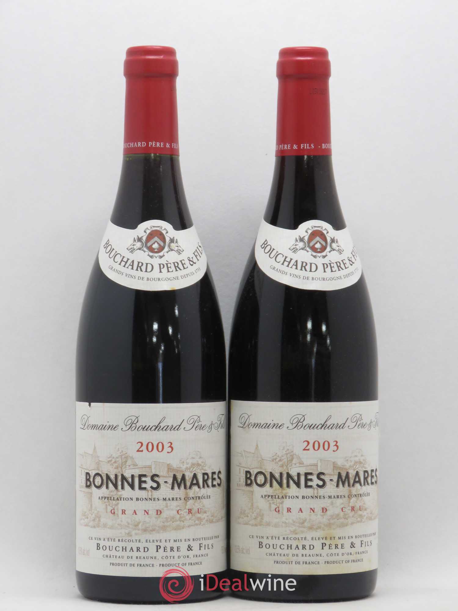 Bonnes-Mares Grand Cru Bouchard Père & Fils 2003 - Lot de 2 bouteilles - 0