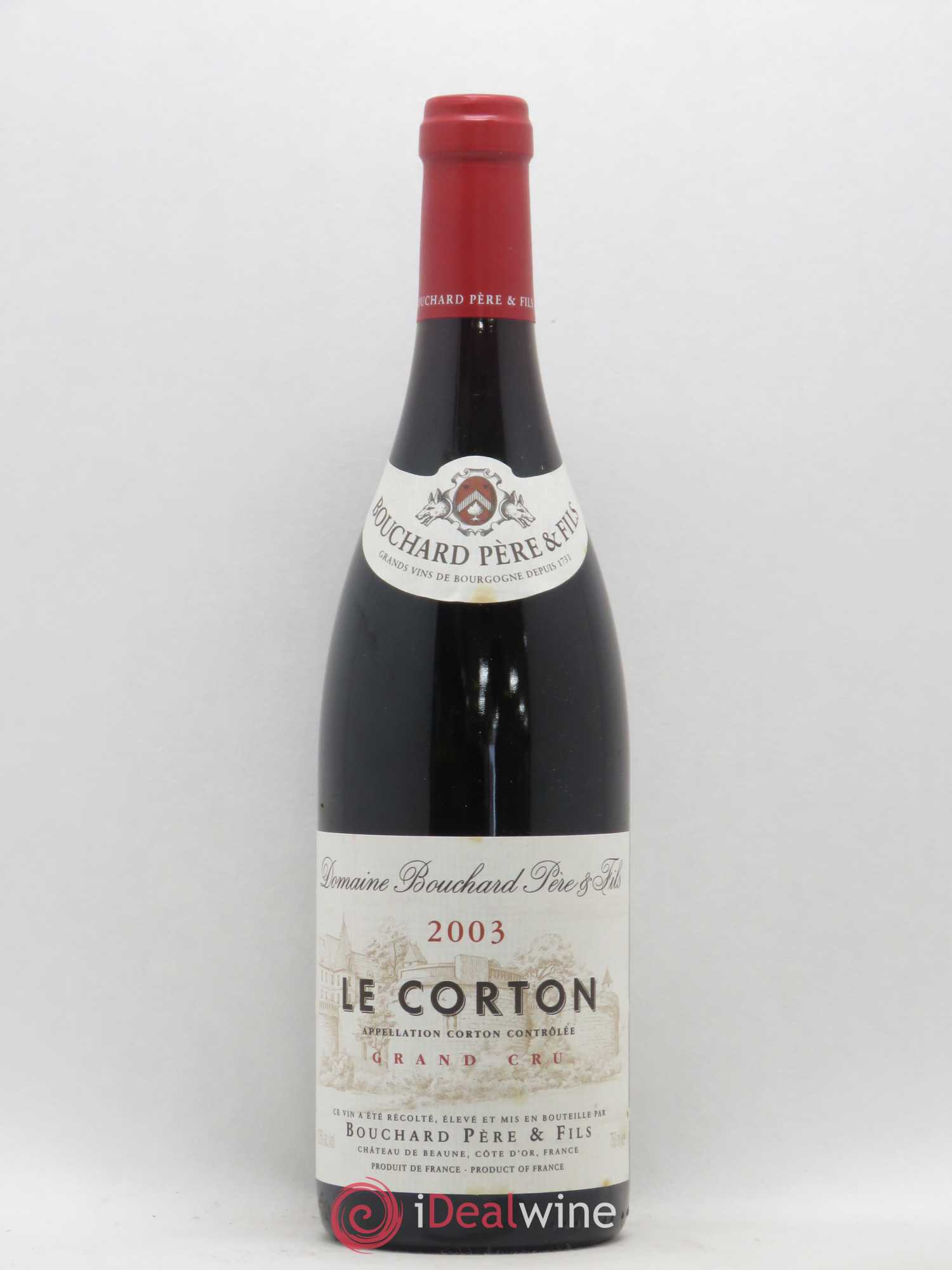 Corton Grand Cru Le Corton Bouchard Père & Fils 2003 - Lot de 1 bouteille - 0