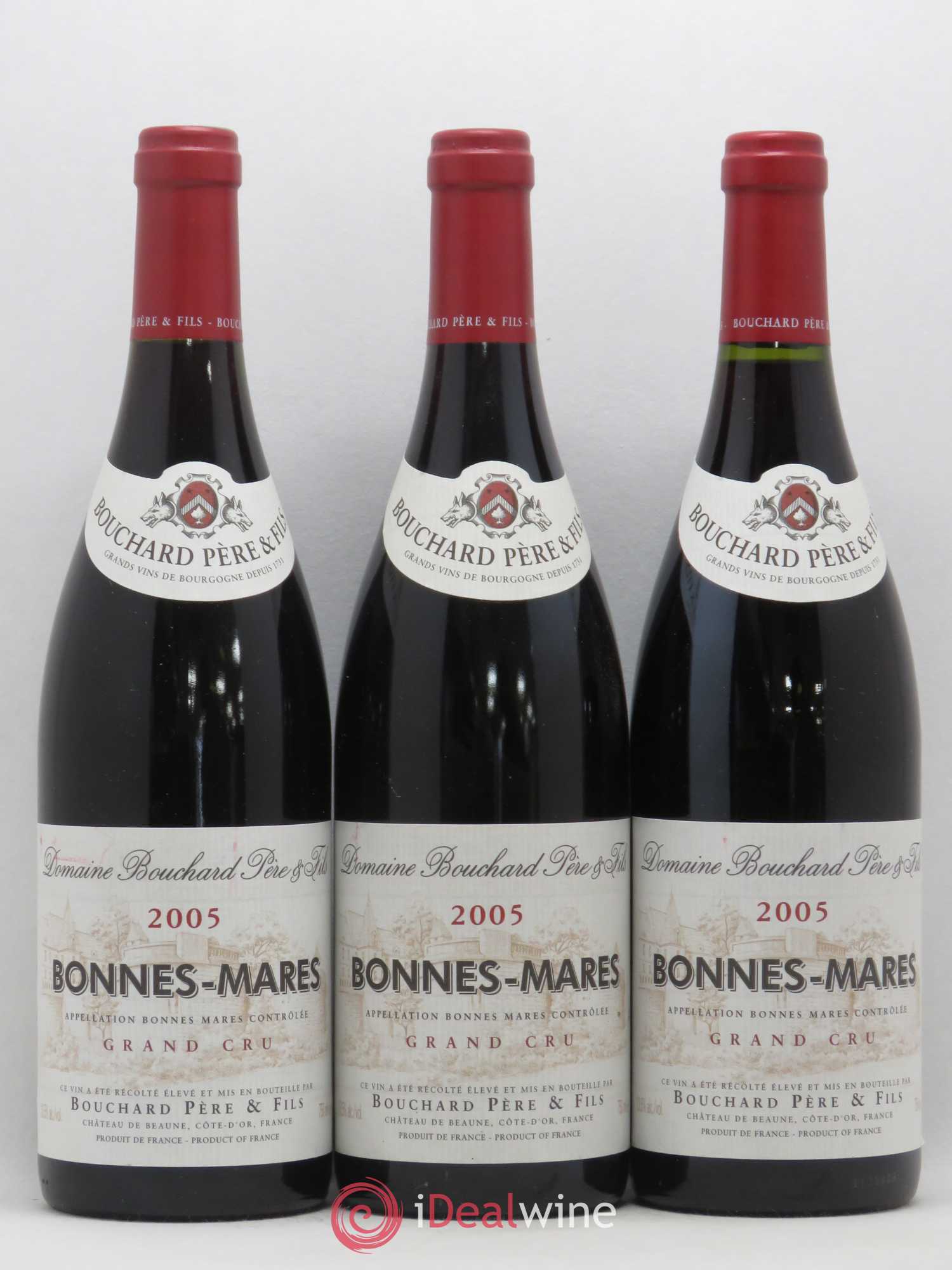 Bonnes-Mares Grand Cru Bouchard Père & Fils 2005 - Lot de 3 bouteilles - 0