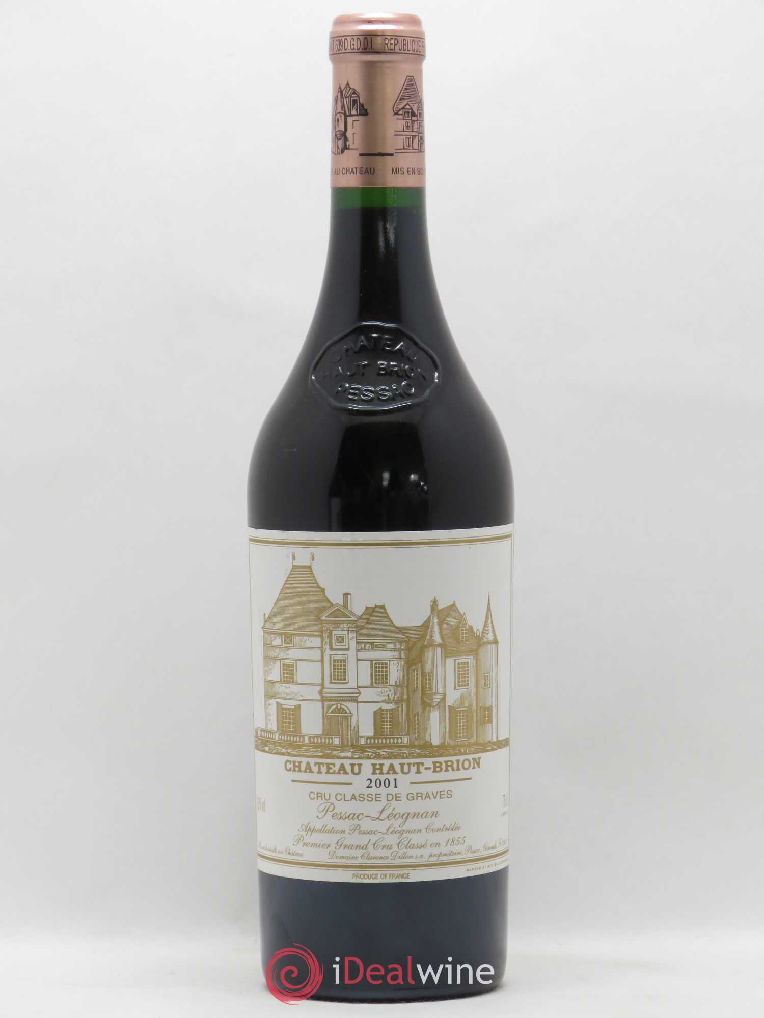 Château Haut Brion 1er Grand Cru Classé 2001 - Lot de 1 bouteille - 0