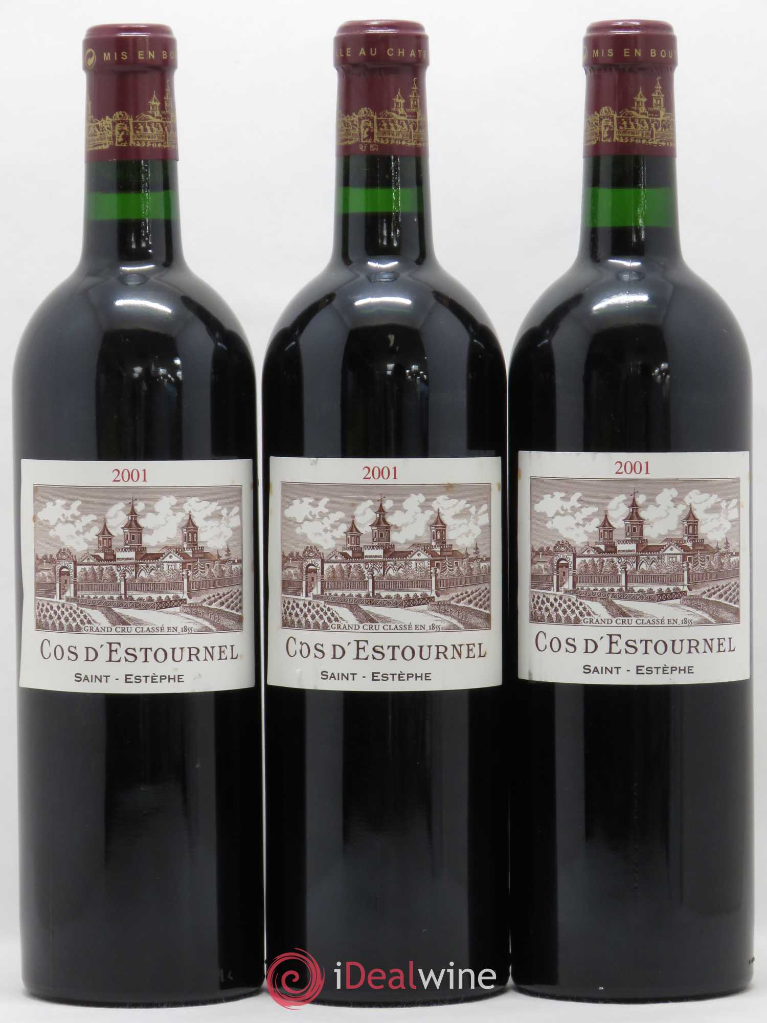 Cos d'Estournel 2ème Grand Cru Classé 2001 - Lot de 3 bouteilles - 0