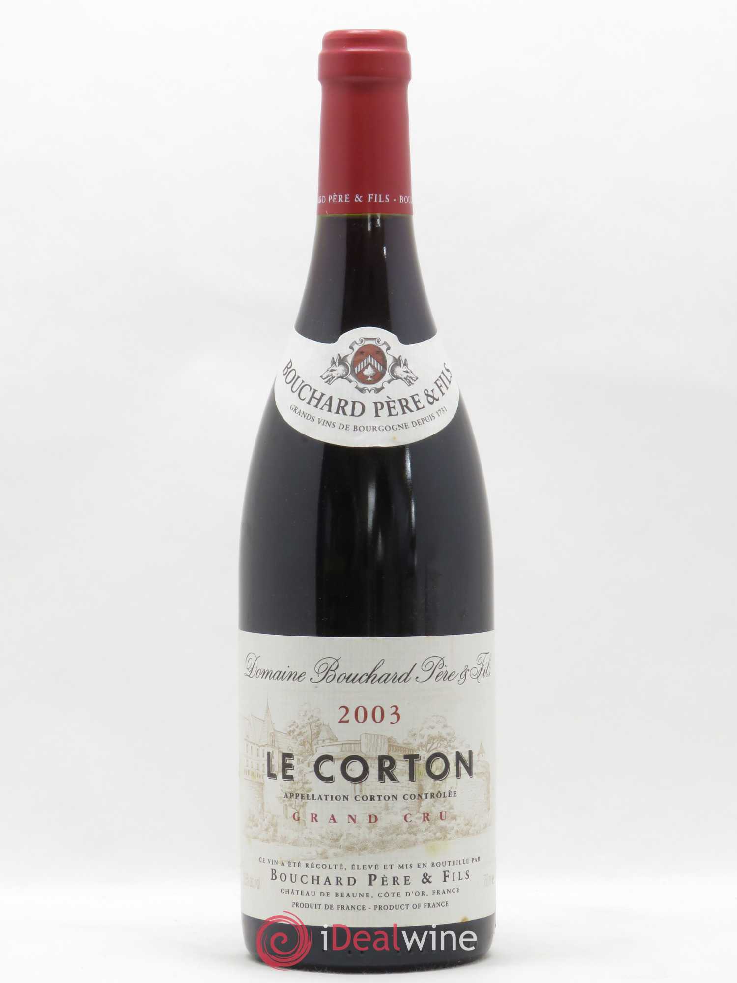 Corton Grand Cru Le Corton Bouchard Père & Fils 2003 - Lot de 1 bouteille - 0