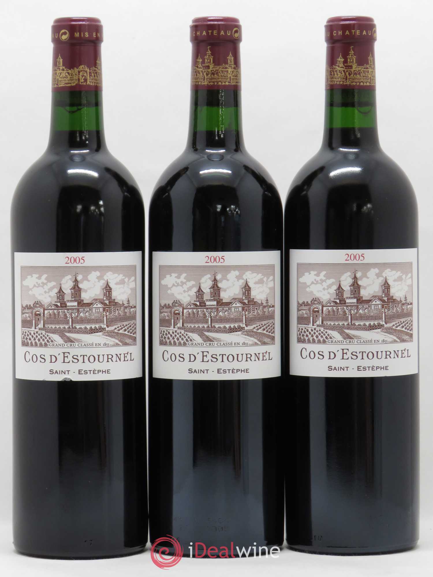 Cos d'Estournel 2ème Grand Cru Classé 2005 - Lot de 3 bouteilles - 0