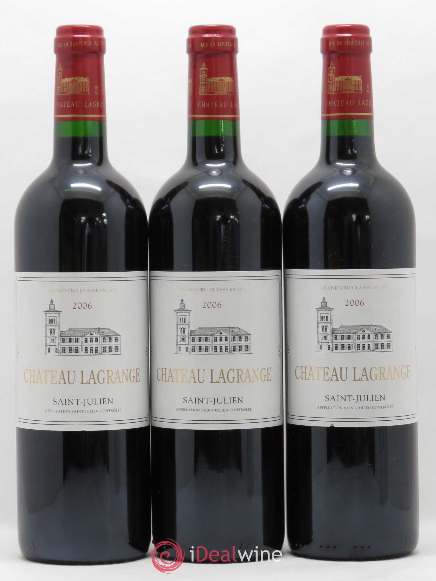 Château Lagrange 3ème Grand Cru Classé 2006 - Lot de 3 bouteilles - 0