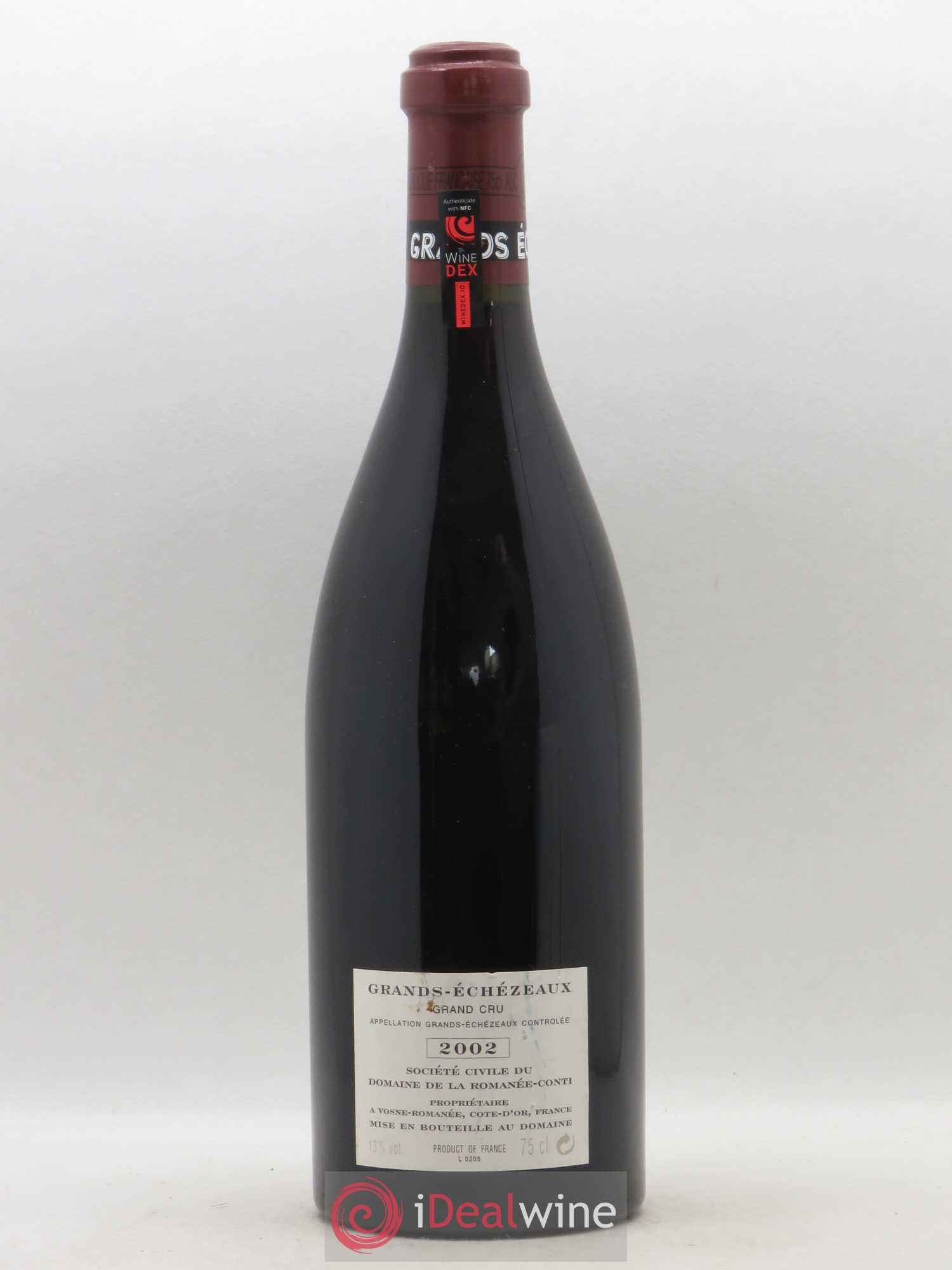 Grands-Echezeaux Grand Cru Domaine de la Romanée-Conti 2002 - Lot de 1 bouteille - 1