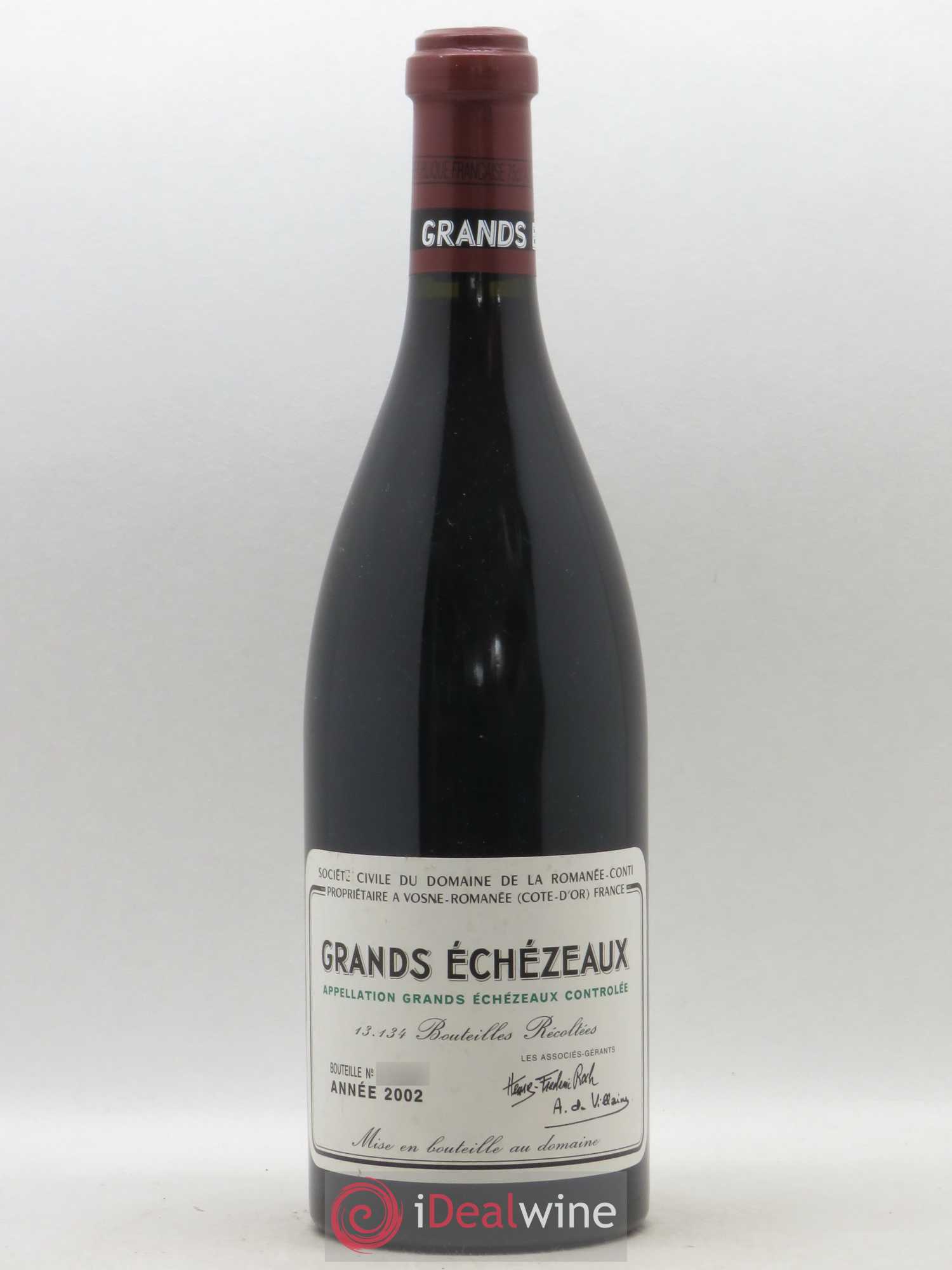 Grands-Echezeaux Grand Cru Domaine de la Romanée-Conti 2002 - Lot de 1 bouteille - 0