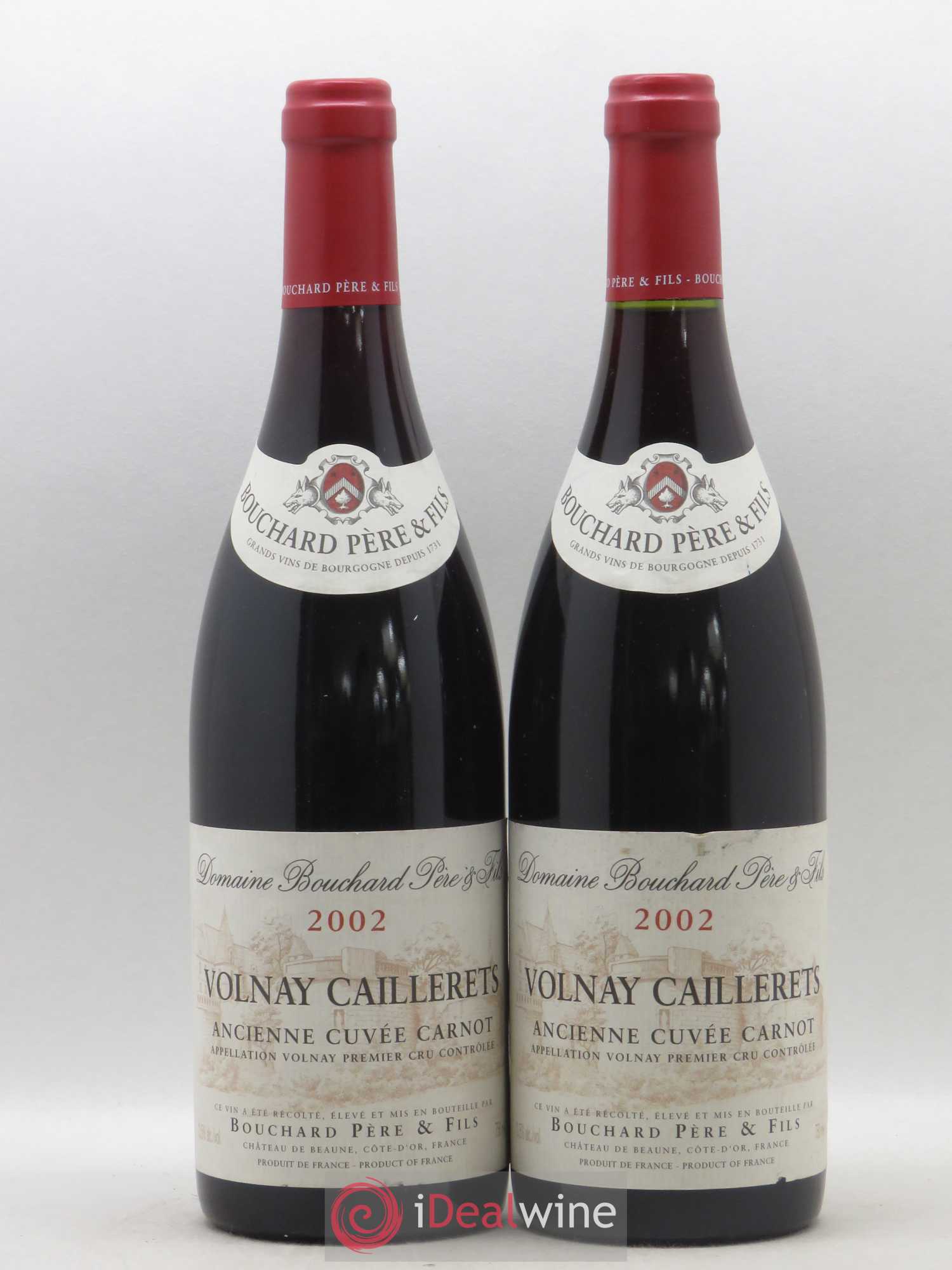 Volnay 1er Cru Caillerets - Ancienne Cuvée Carnot Bouchard Père & Fils 2002 - Lot de 2 bouteilles - 0