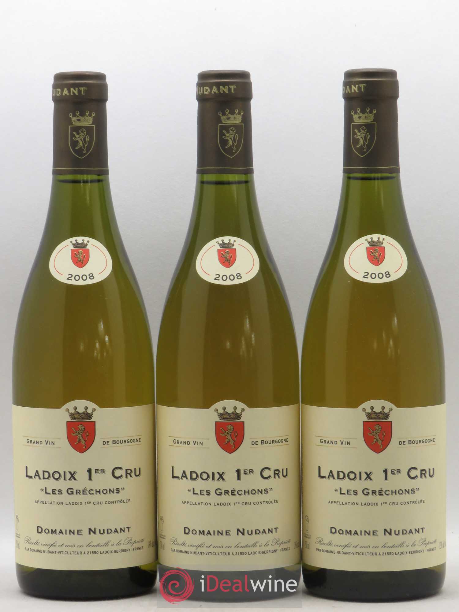 Ladoix 1er Cru Les Gréchons Nudant 2008 - Posten von 3 Flaschen - 0