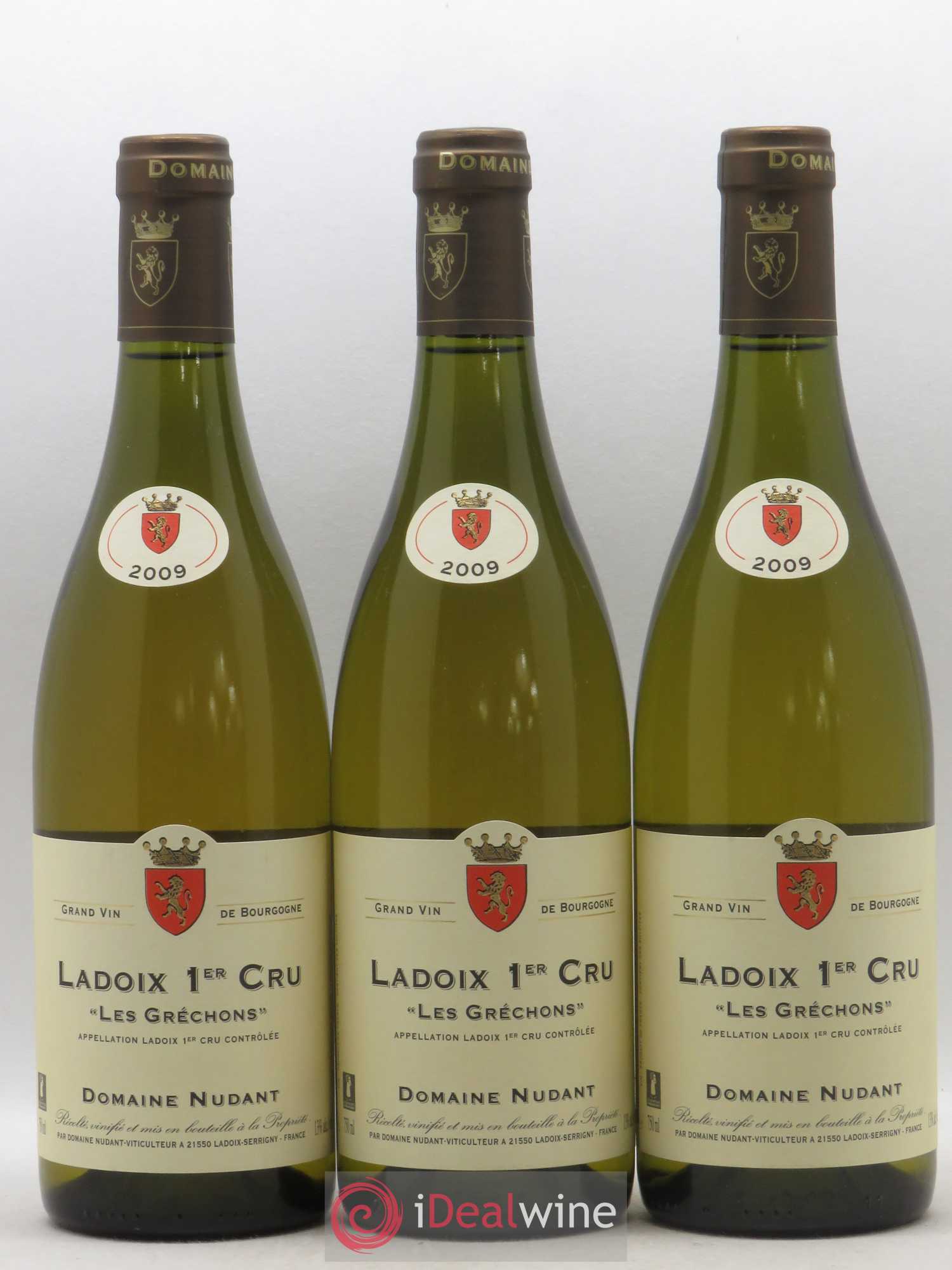 Ladoix 1er Cru Les Gréchons Nudant 2009 - Posten von 3 Flaschen - 0