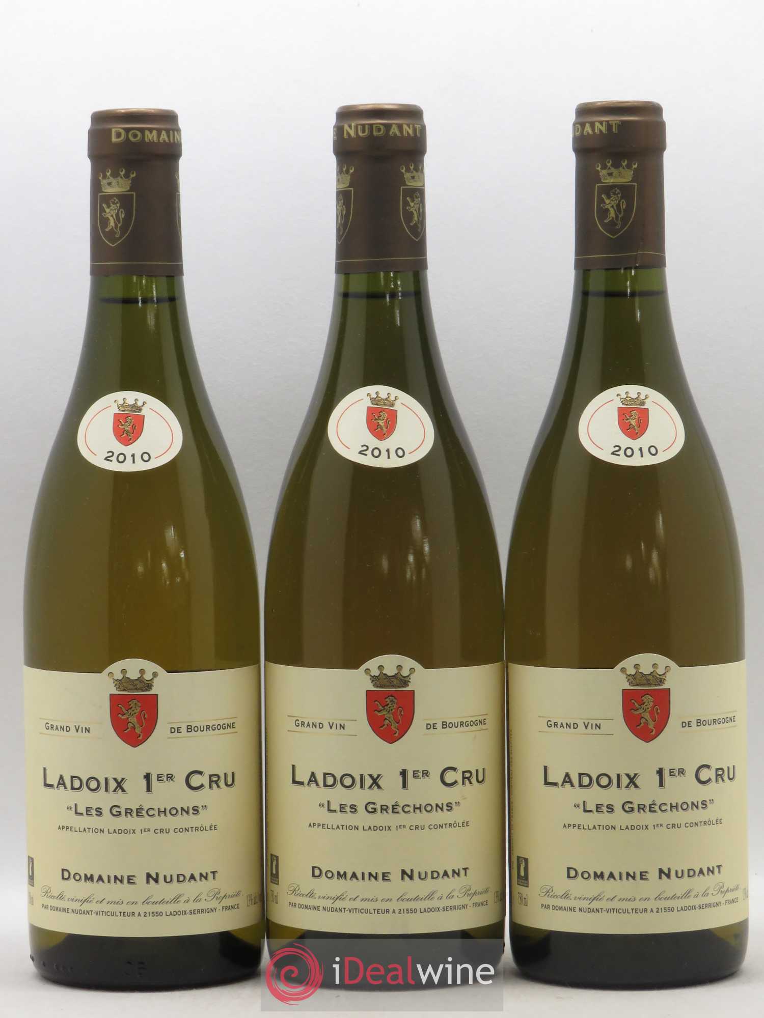 Ladoix 1er Cru Les Gréchons Nudant 2010 - Posten von 3 Flaschen - 0
