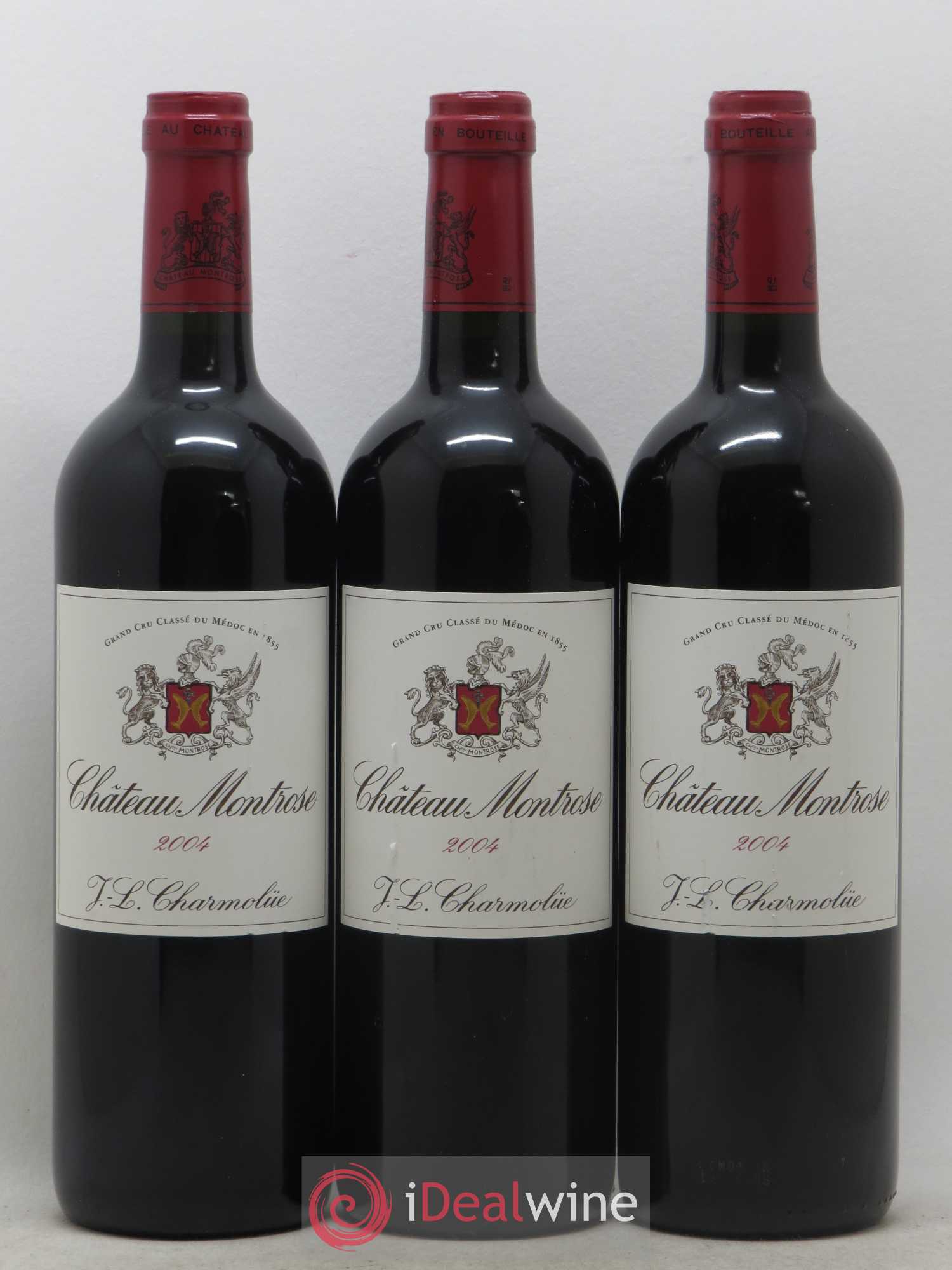 Château Montrose 2ème Grand Cru Classé 2004 - Lot de 3 bouteilles - 0