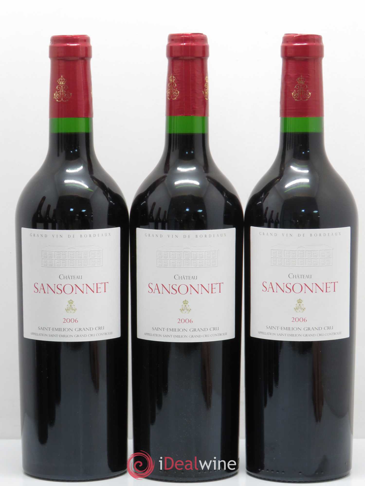 Château Sansonnet Grand Cru Classé 2006 - Lot de 6 bouteilles - 1