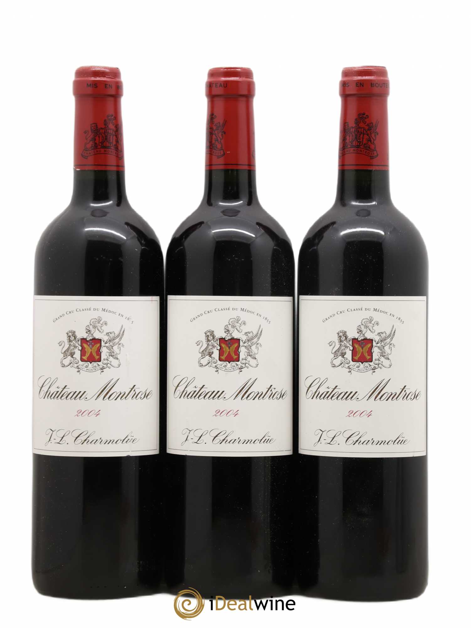Château Montrose 2ème Grand Cru Classé 2004 - Lot de 3 bouteilles - 0