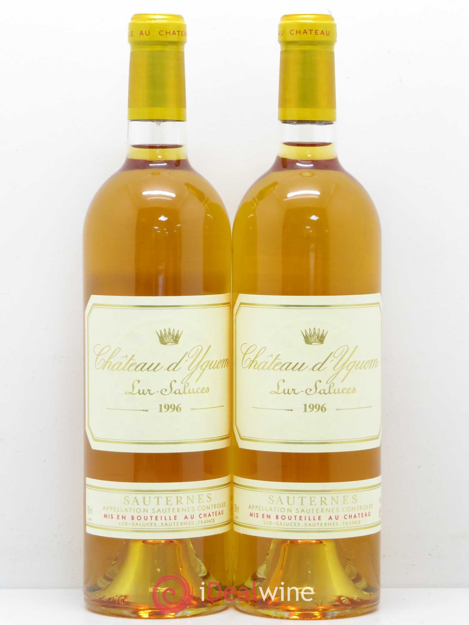 Château d' Yquem 1er Cru Classé Supérieur 1996 - Lotto di 2 bottiglie - 0