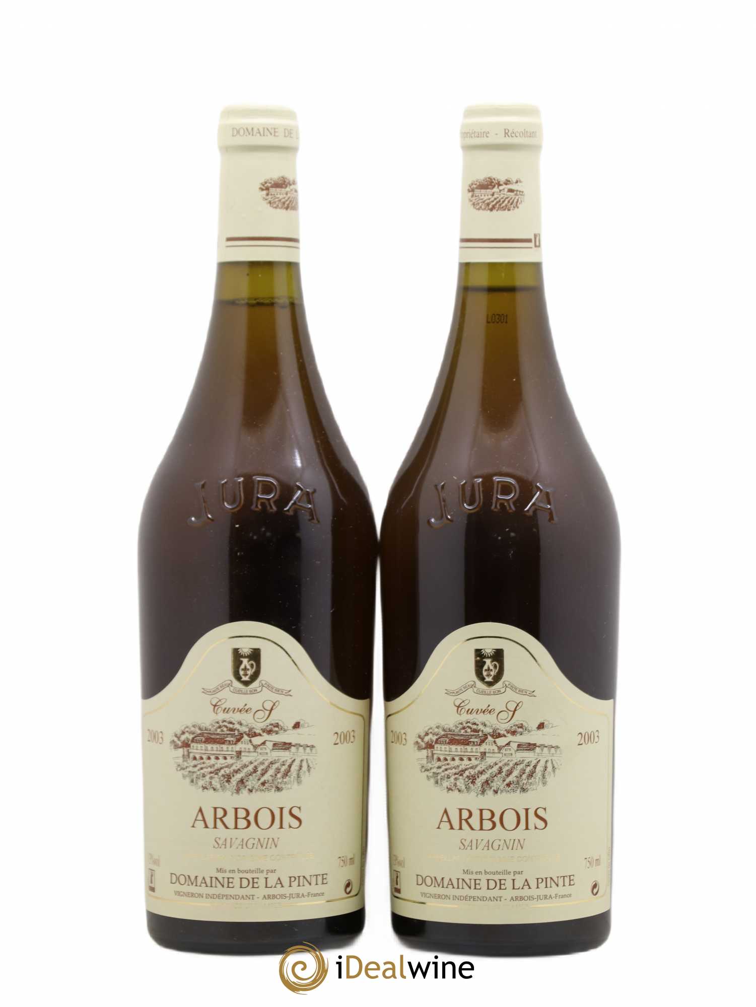 Arbois Savagnin cuvée S Domaine de la Pinte 2003 - Posten von 2 Flaschen - 0