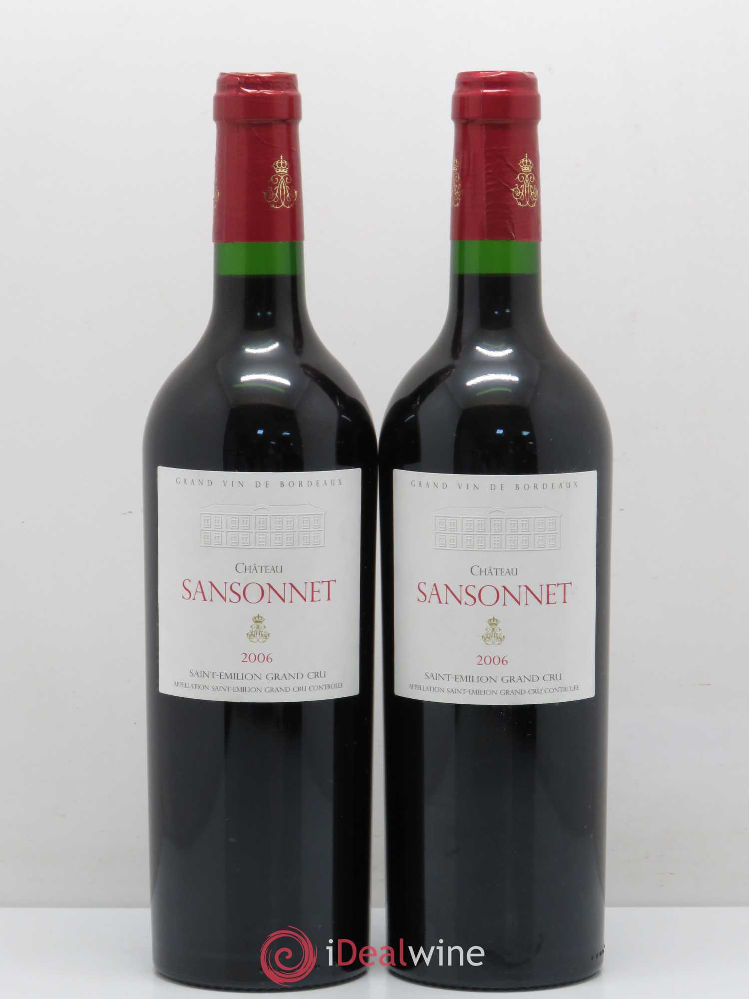 Château Sansonnet Grand Cru Classé 2006 - Lot of 2 bottles - 0
