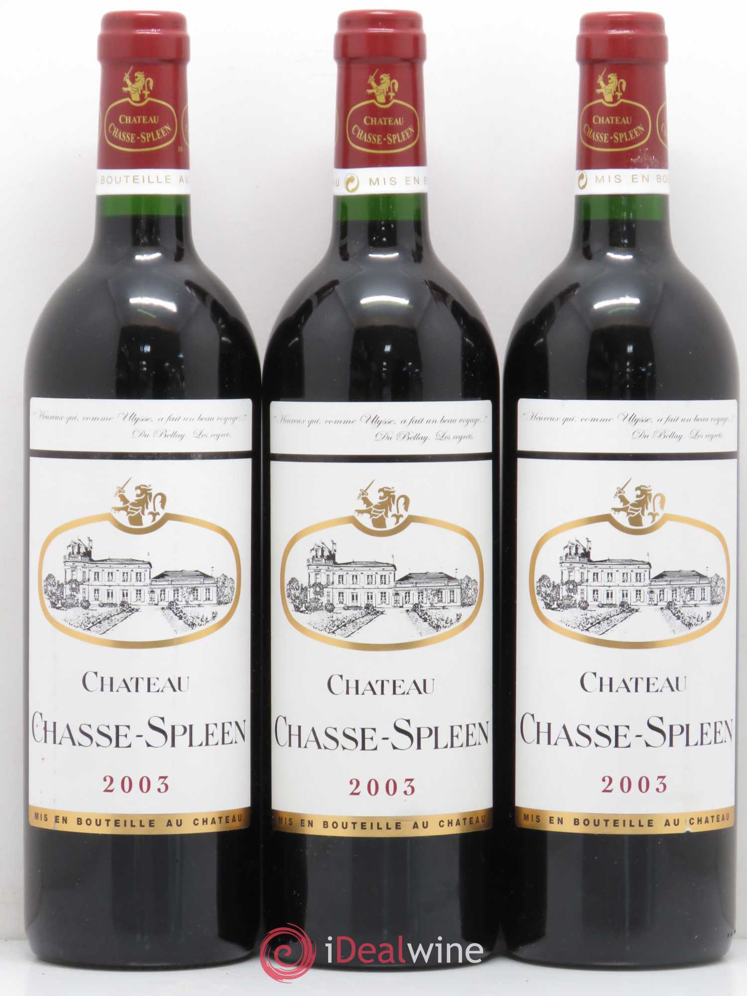 Château Chasse Spleen 2003 - Lot de 6 bouteilles - 1