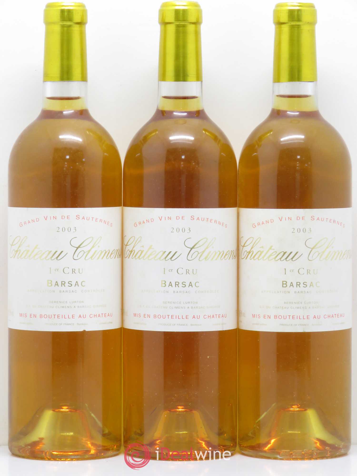 Château Climens 1er Grand Cru Classé 2003 - Lotto di 6 bottiglie - 2