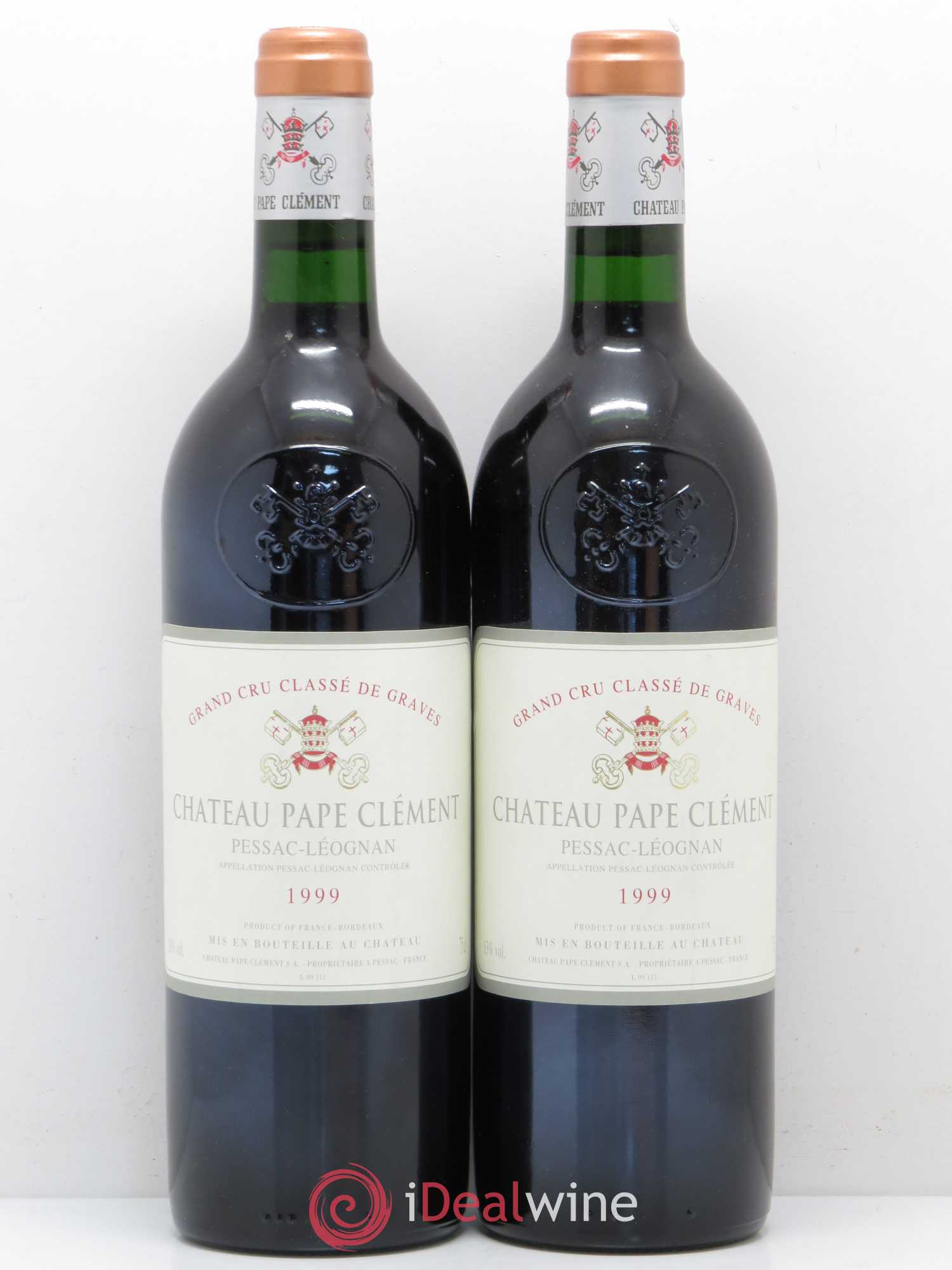 Château Pape Clément Cru Classé de Graves 1999 - Lot de 2 bouteilles - 0