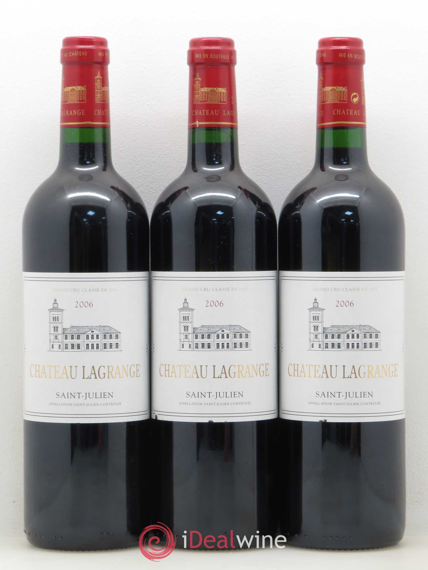Château Lagrange 3ème Grand Cru Classé 2006 - Lot de 3 bouteilles - 0