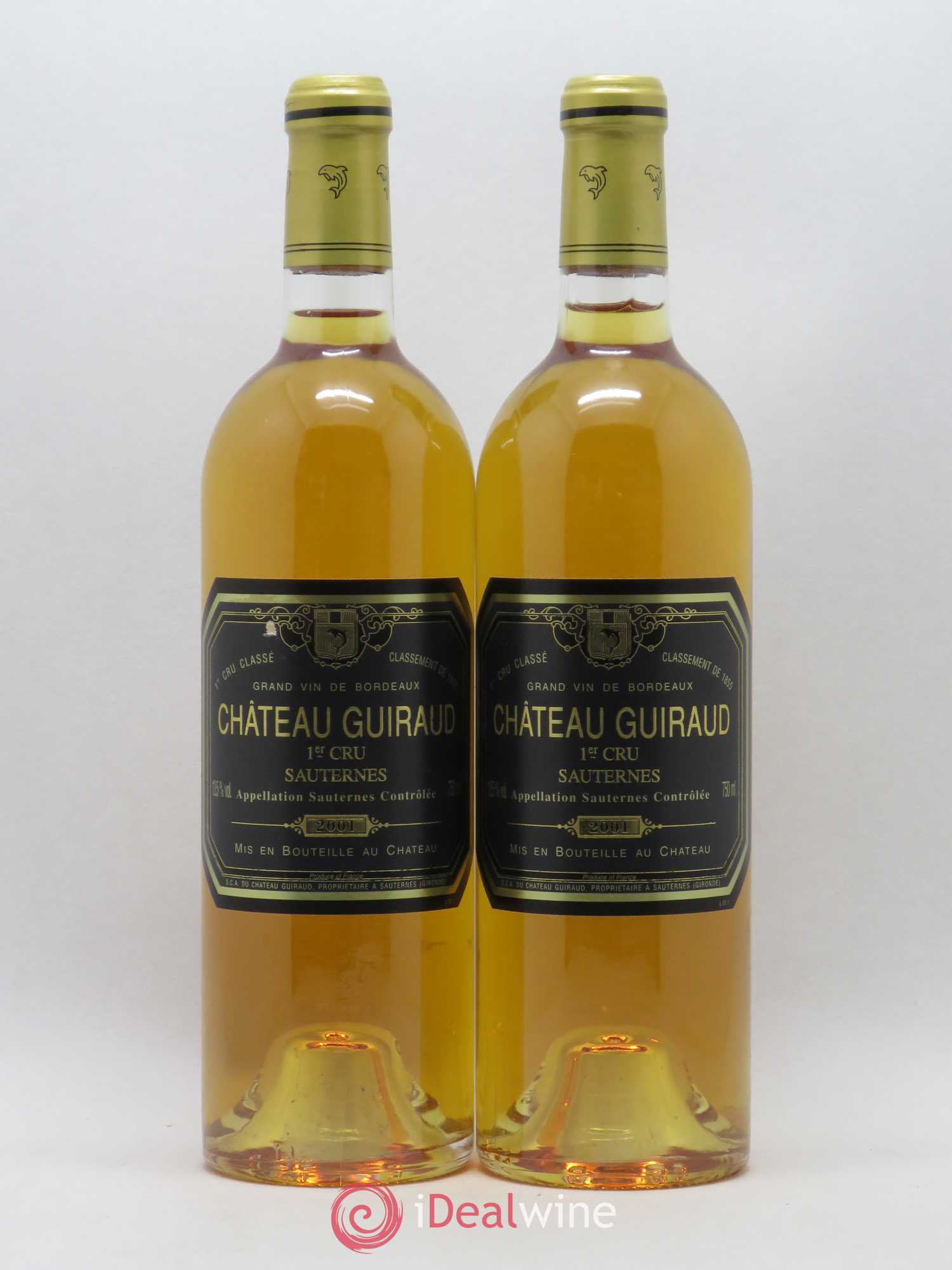 Château Guiraud 1er Grand Cru Classé 2001 - Lotto di 2 bottiglie - 0