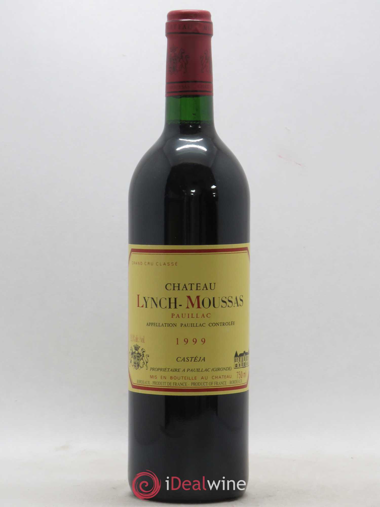 Château Lynch Moussas 5ème Grand Cru Classé 1999 - Lot de 1 bouteille - 0