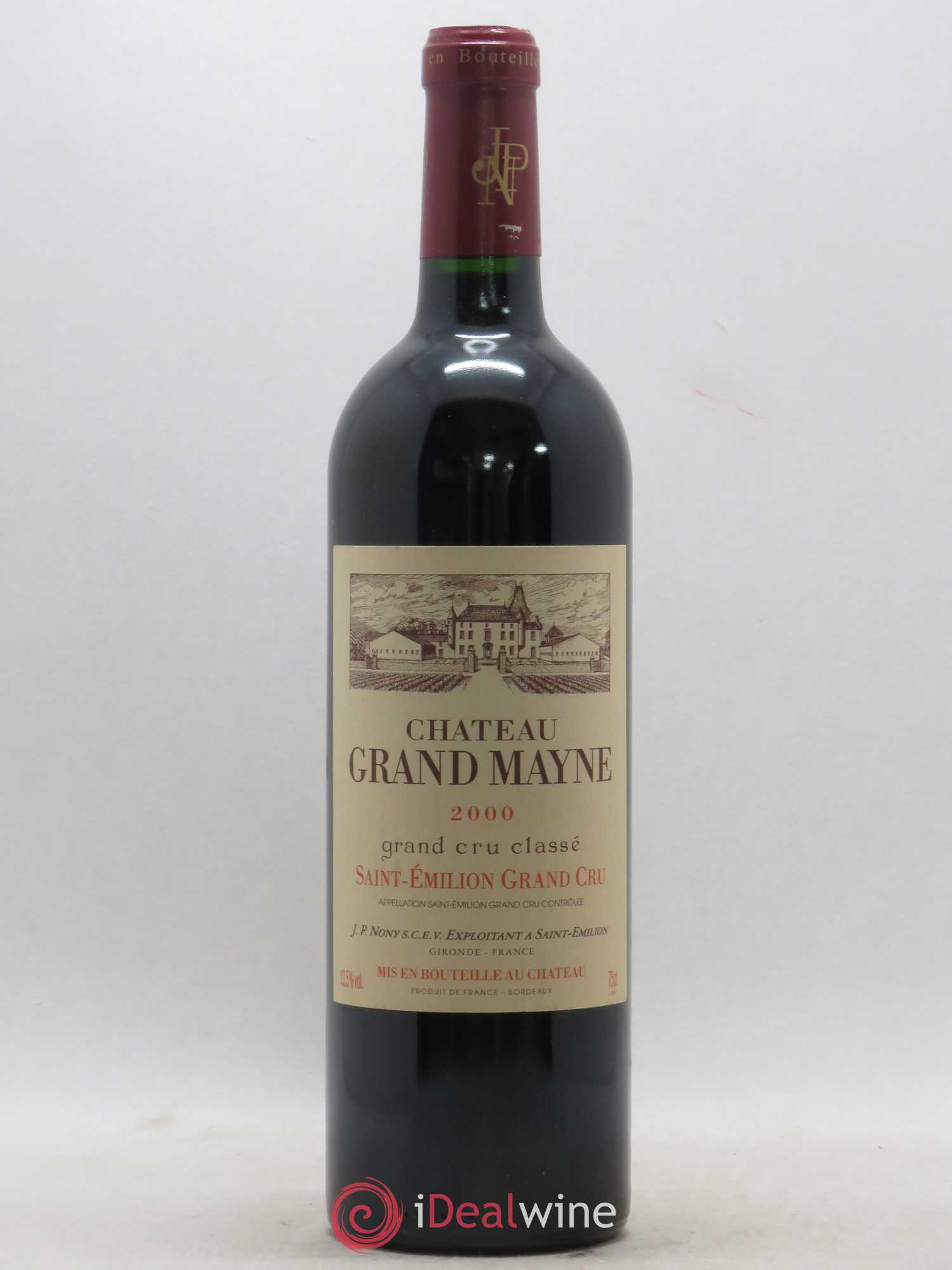 Château Grand Mayne Grand Cru Classé 2000 - Lot de 1 bouteille - 0