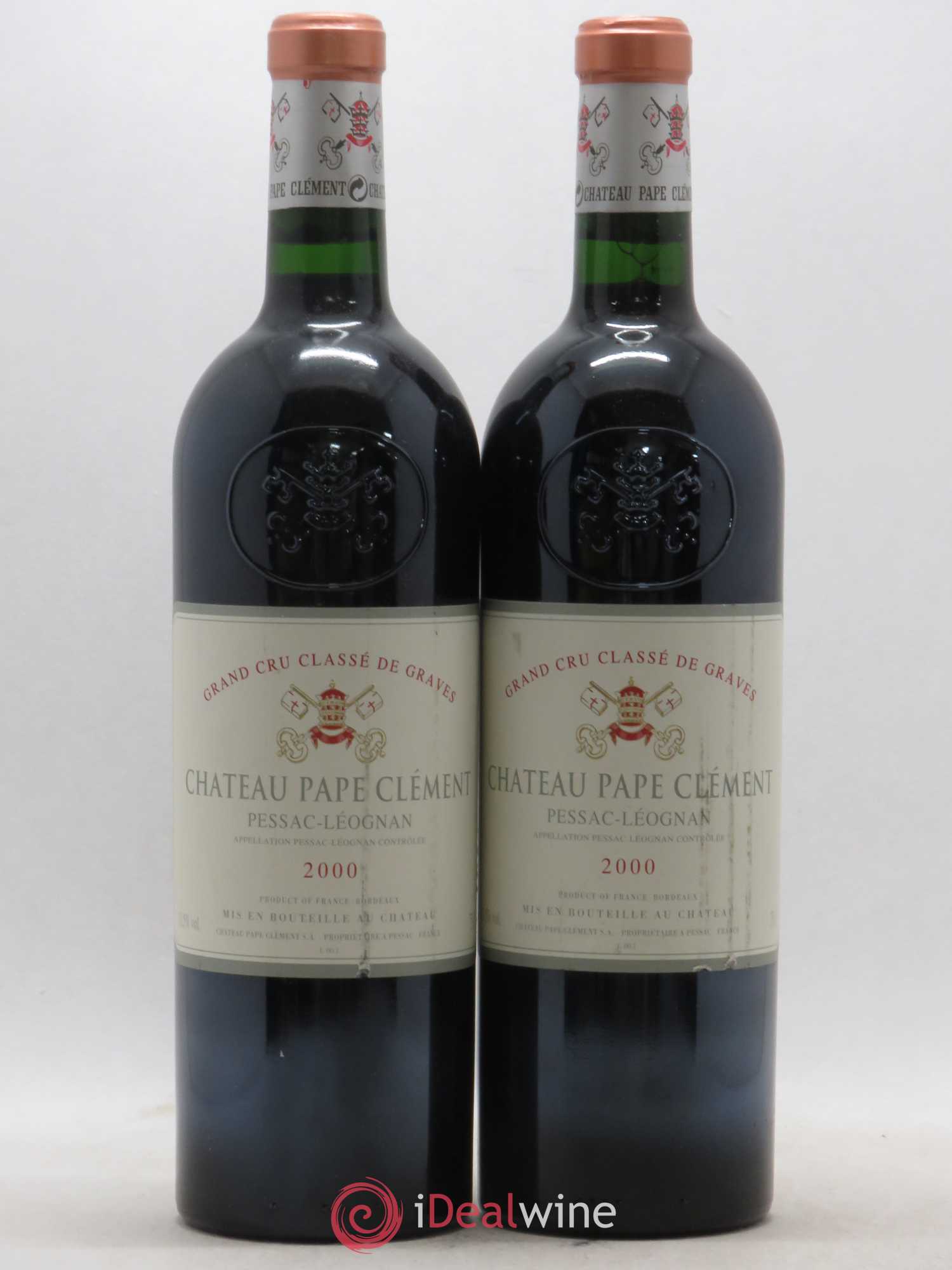 Château Pape Clément Cru Classé de Graves 2000 - Lot de 2 bouteilles - 0