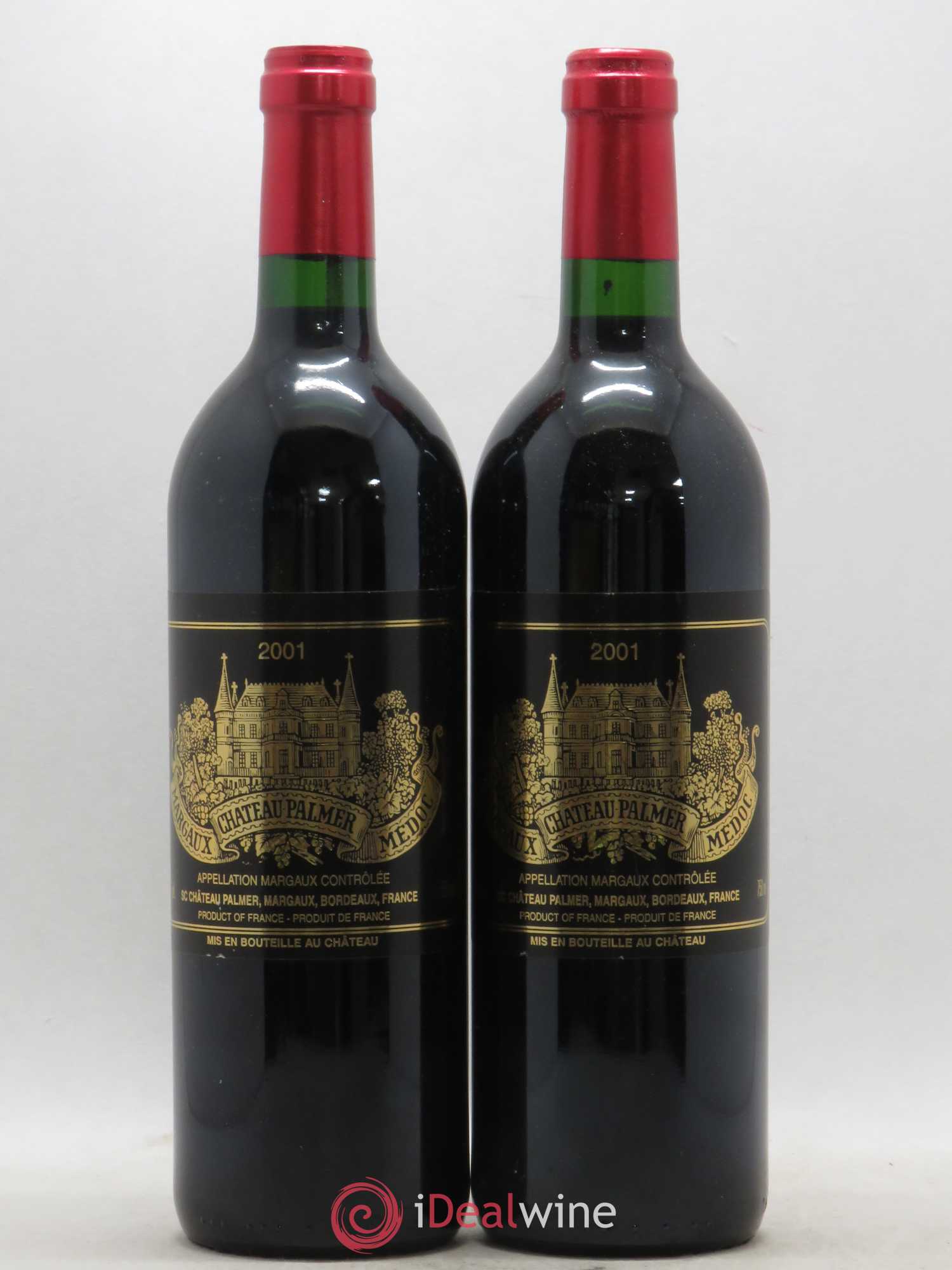 Château Palmer 3ème Grand Cru Classé 2001 - Lot de 2 bouteilles - 0