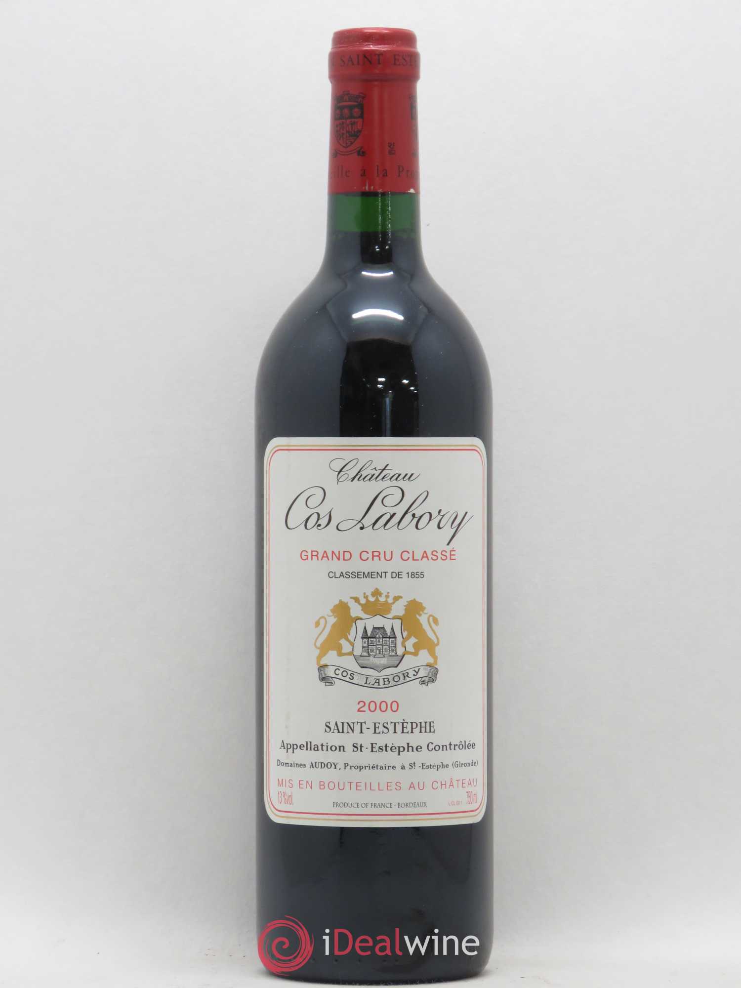 Château Cos Labory 5ème Grand Cru Classé 2000 - Lot de 1 bouteille - 0