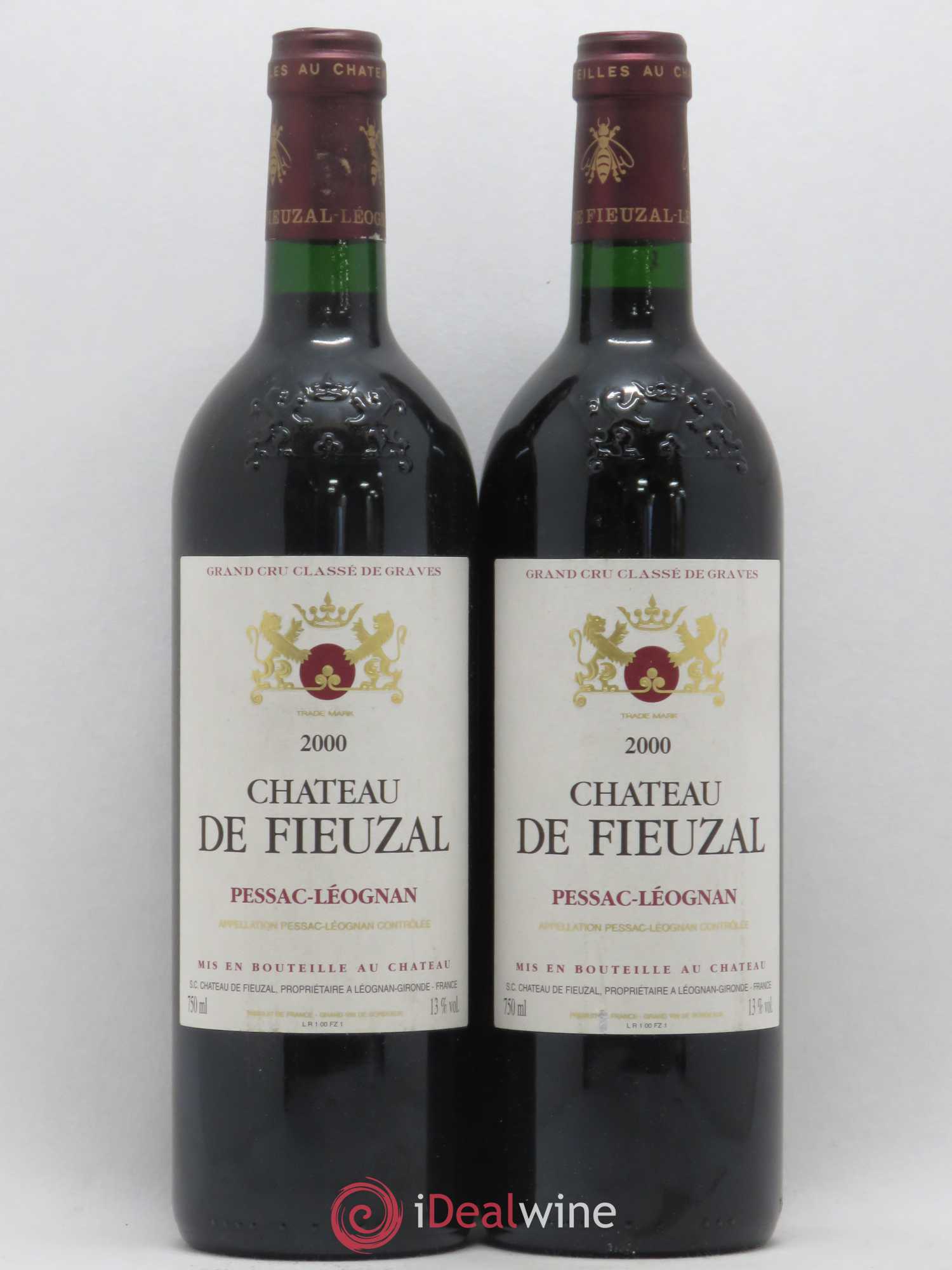 Château de Fieuzal Cru Classé de Graves 2000 - Lot de 2 bouteilles - 0