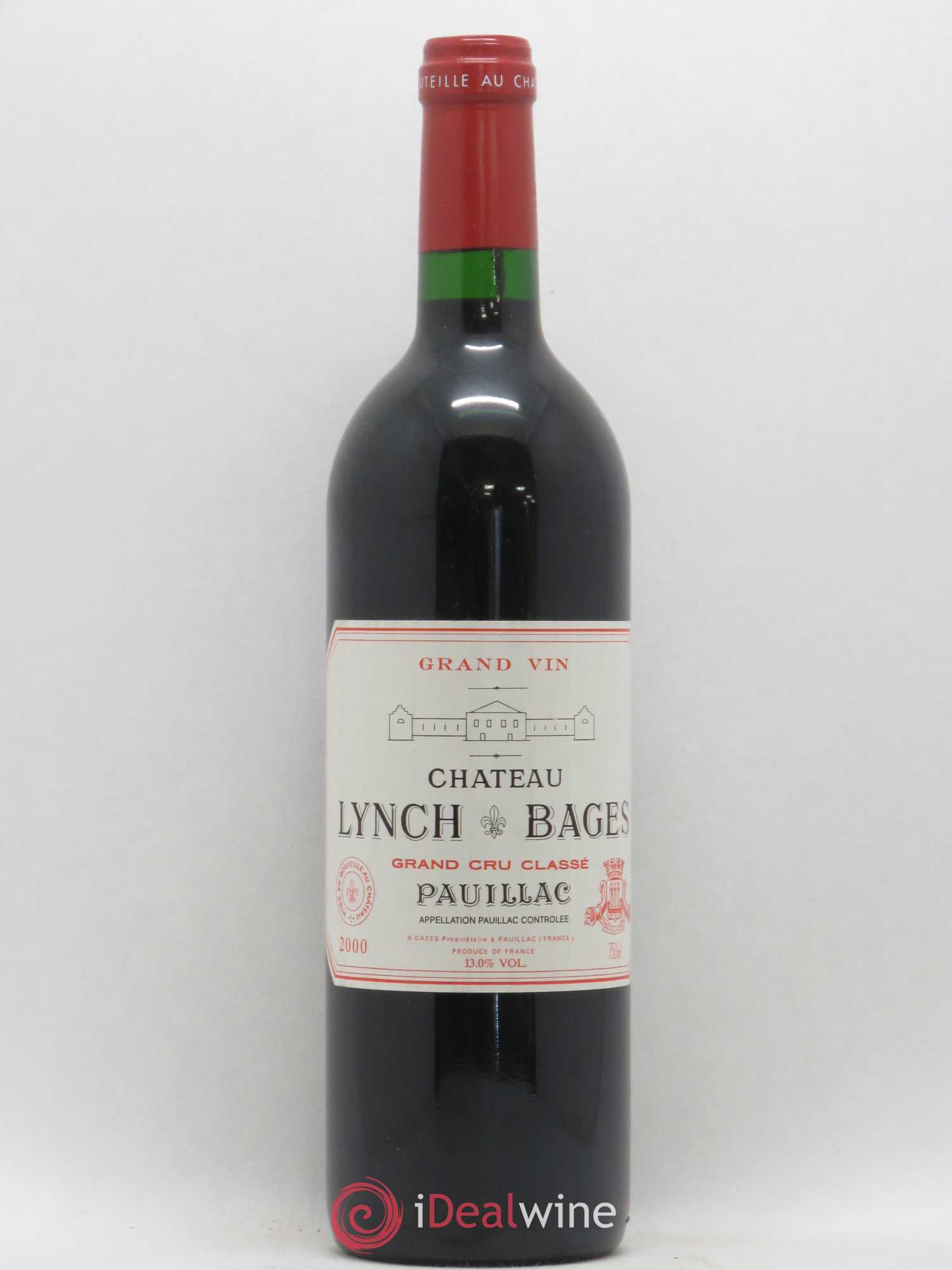 Château Lynch Bages 5ème Grand Cru Classé 2000 - Lot de 1 bouteille - 0