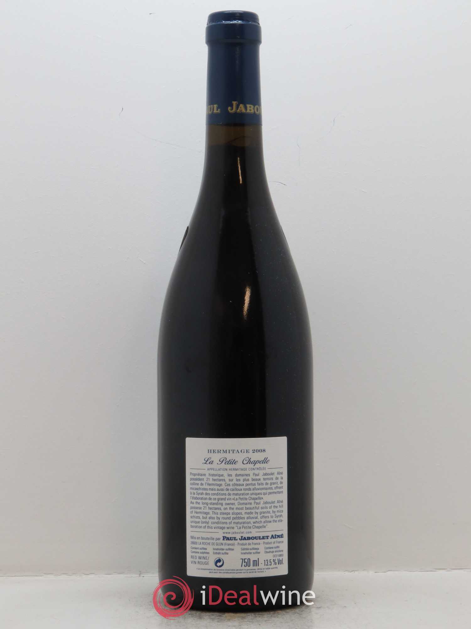 Hermitage La Petite Chapelle Paul Jaboulet Ainé 2008 - Lot de 1 bouteille - 1