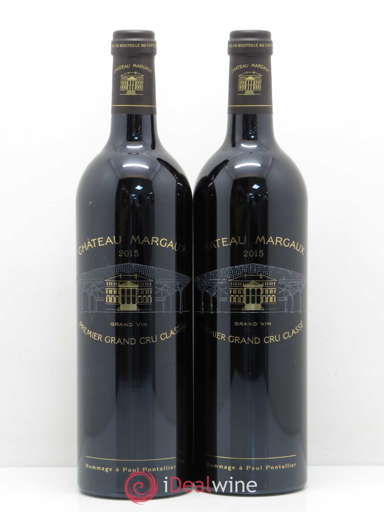 Château Margaux 1er Grand Cru Classé 2015 - Lot de 2 bouteilles - 0