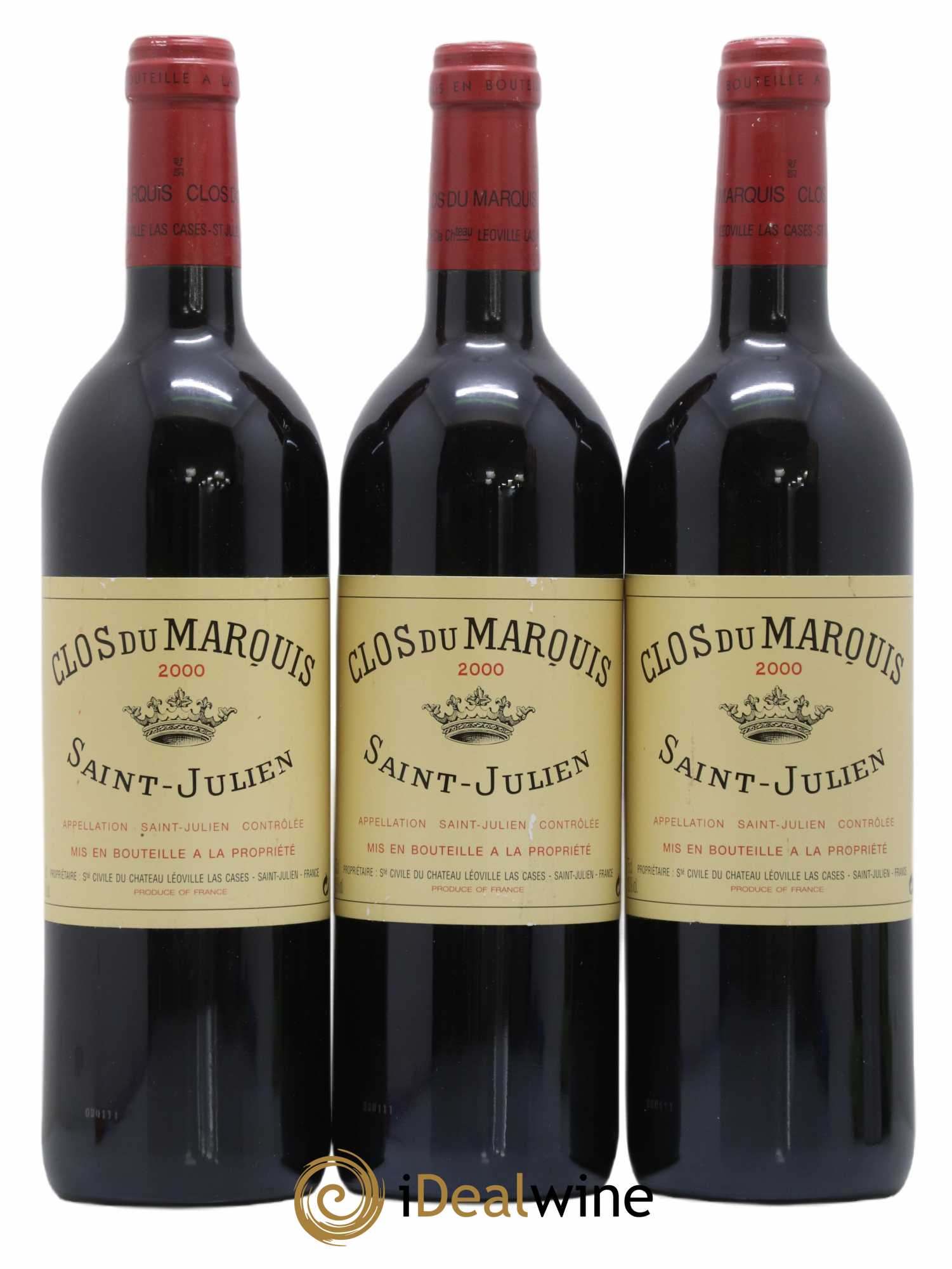 Clos du Marquis 2000 - Lot de 3 bouteilles - 0