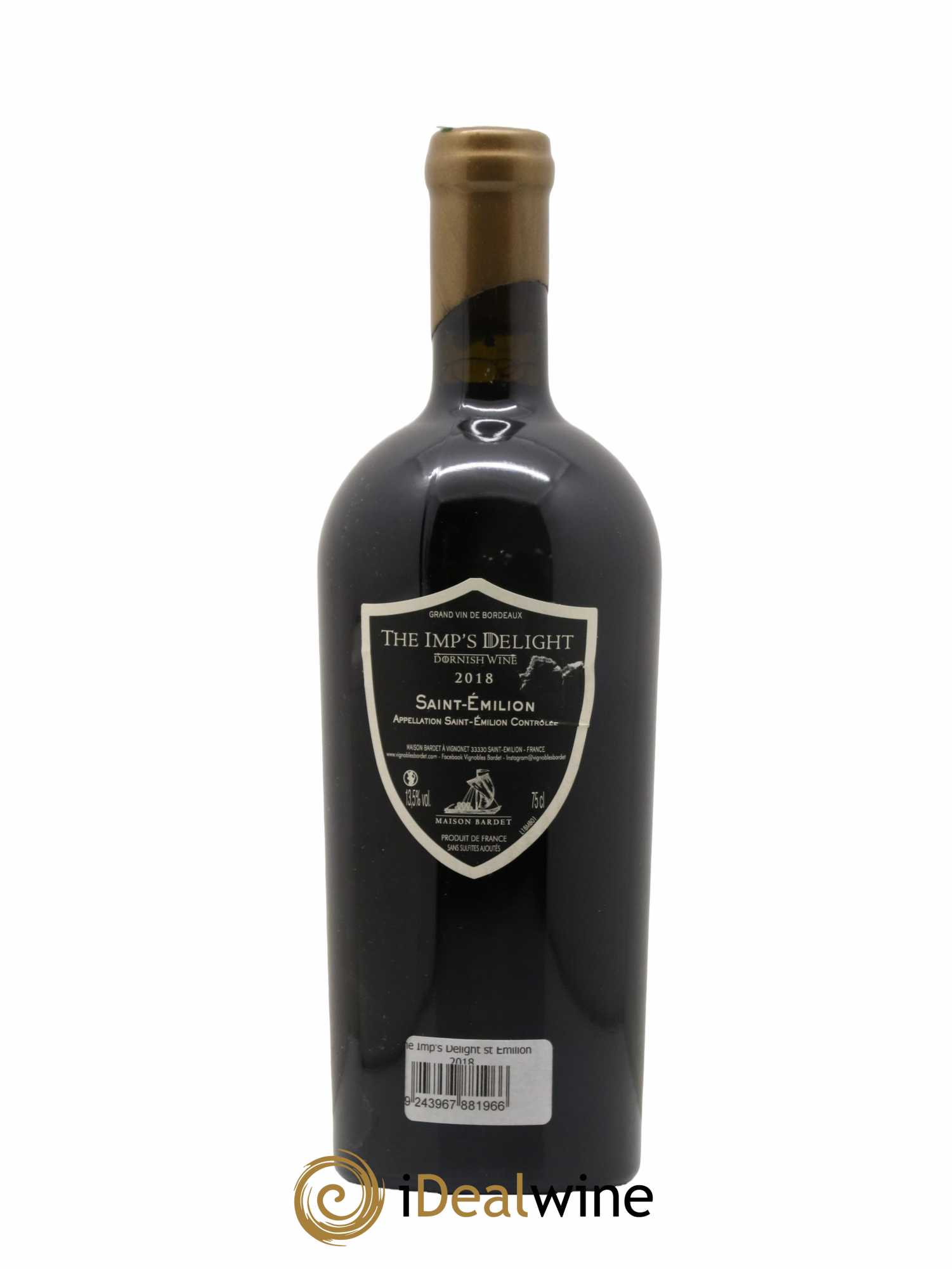 Saint-Émilion Wine The Imp'S Delight Maison Bardet Dornish 2018 - Lot de 1 bouteille - 1