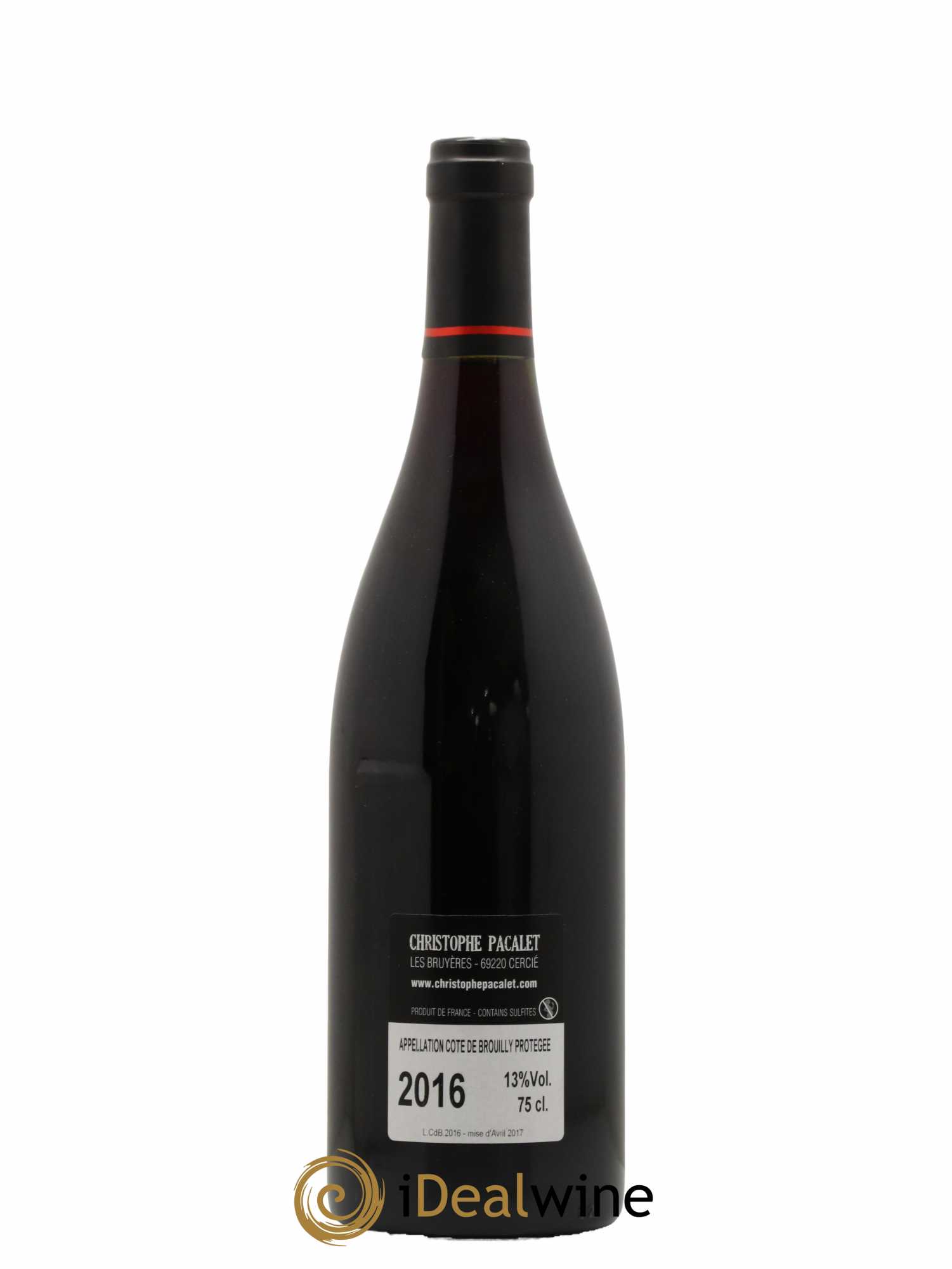 Côte de Brouilly Christophe Pacalet 2016 - Lot de 1 bouteille - 1
