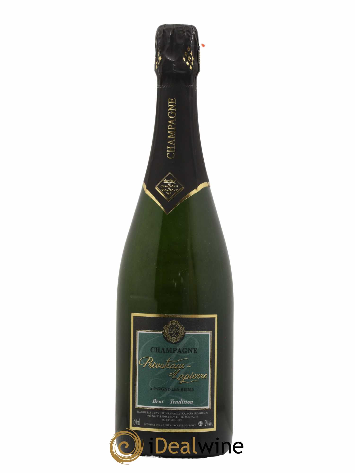 Champagne Brut Tradition Prevoteaux Lapierre - Lot de 1 bouteille - 0